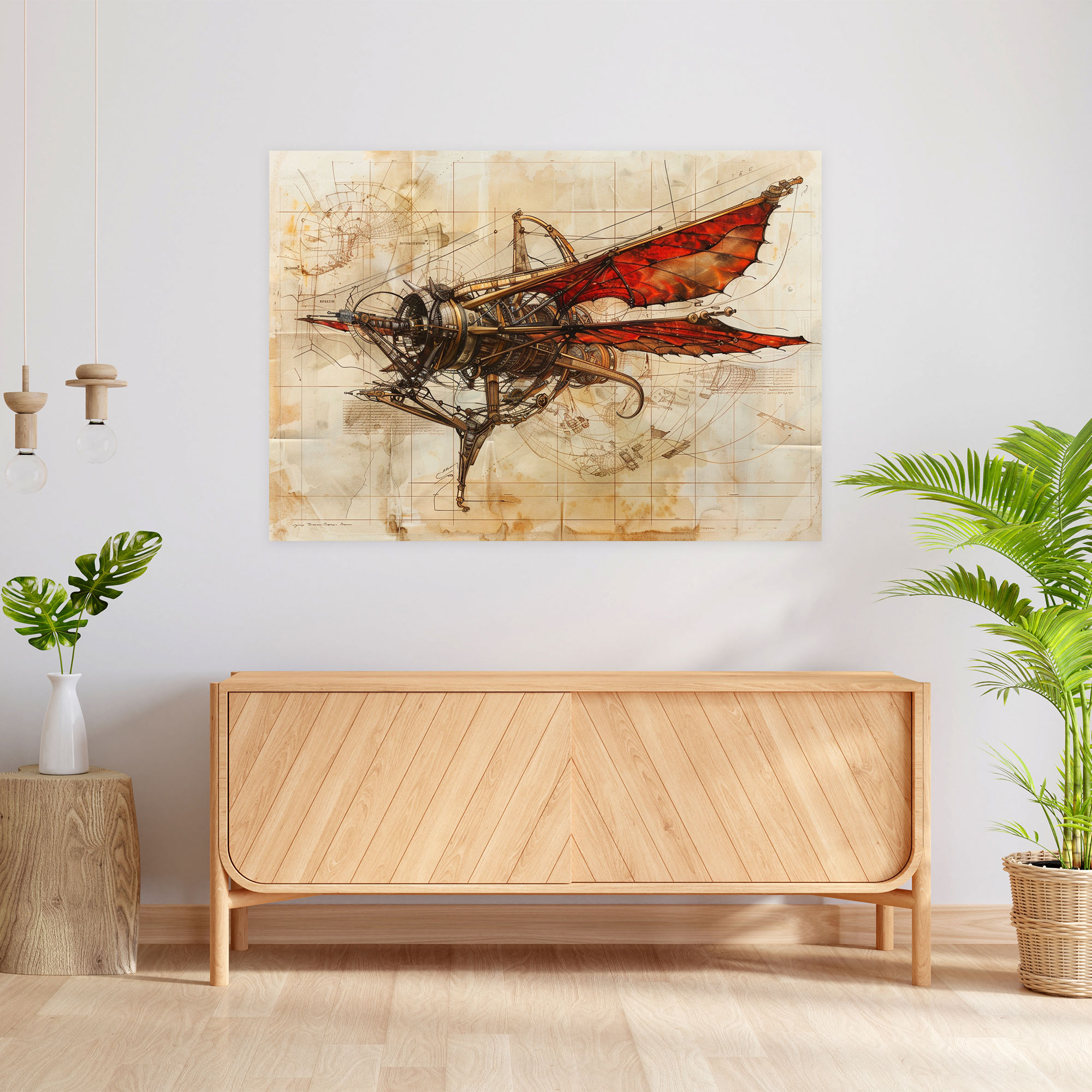 Leonardo Da Vinci Style Wall Art - Leonardo Da Vinci, Canvas Print, Home Decoration, Wall Art
