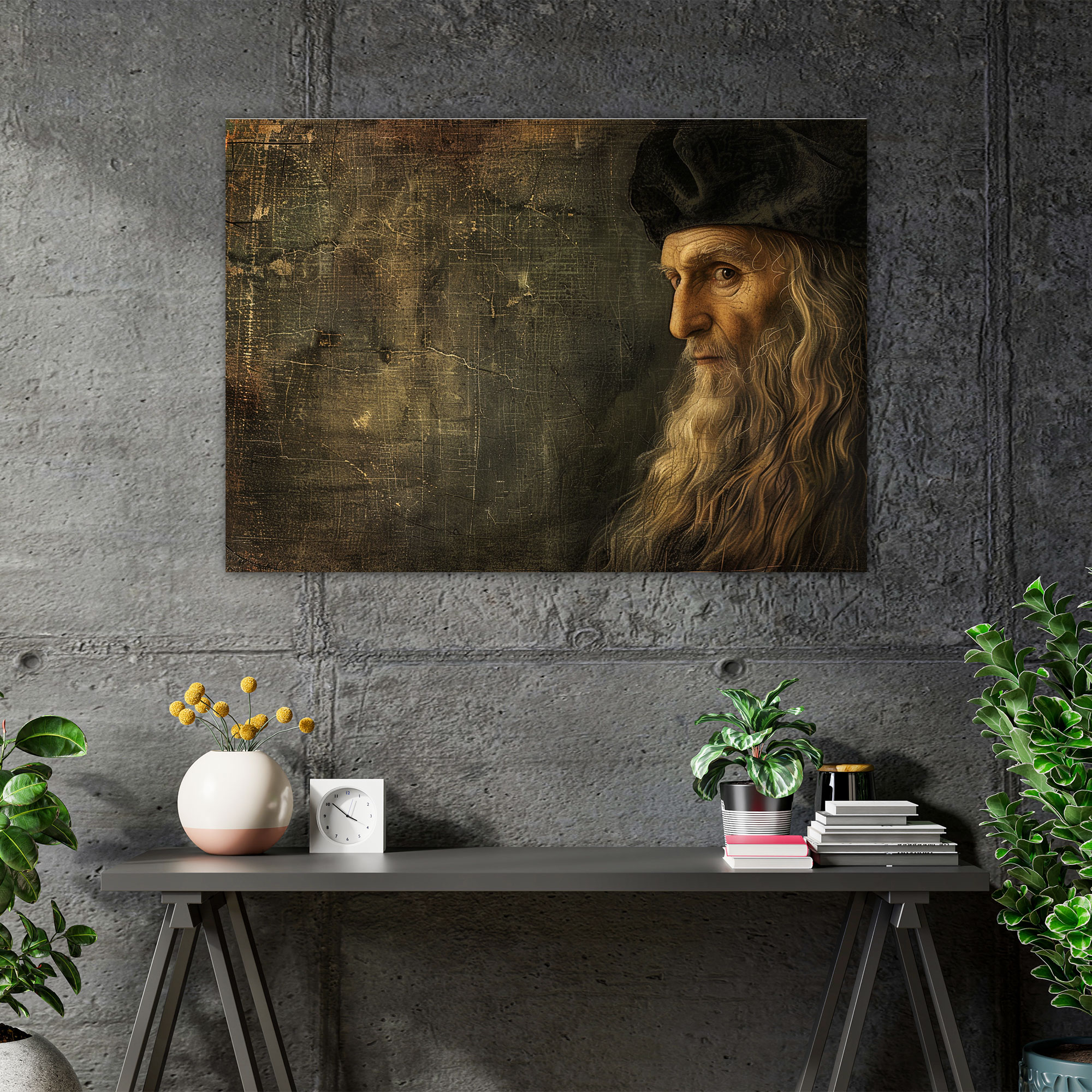 Leonardo Da Vinci Canvas Print - Self-Portrait Wall Art - Leonardo Da Vinci, Canvas, Canvas Print, Wall Art