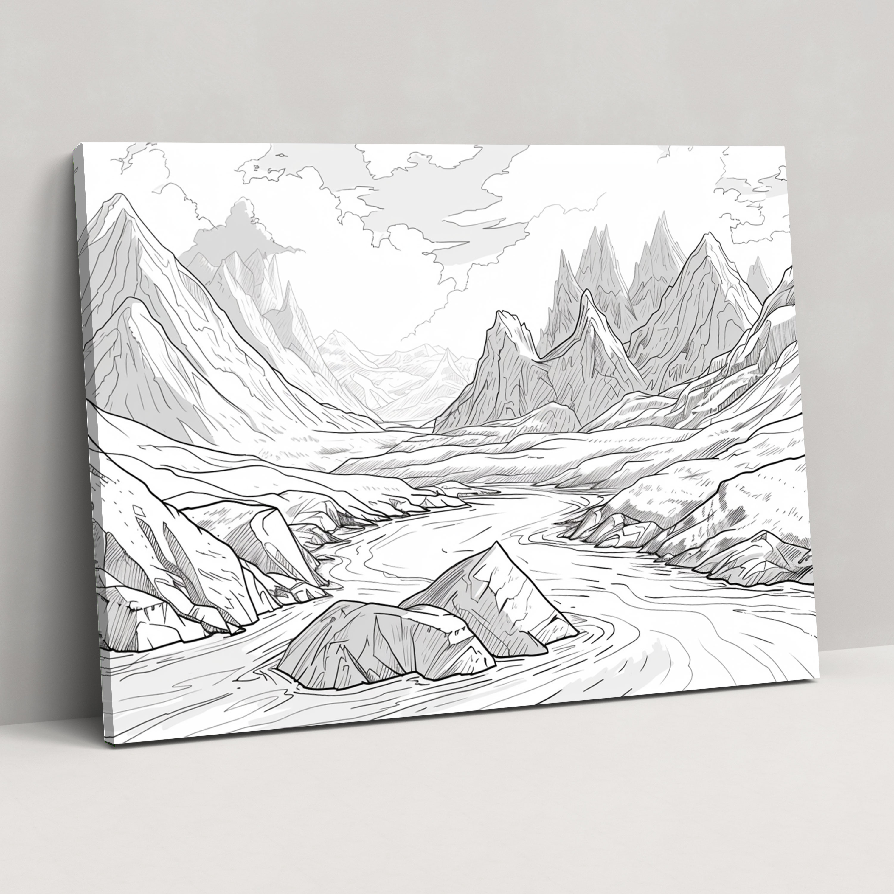 Leonardo Da Vinci Landscape Canvas Print - Leonardo Da Vinci, Landscape, Canvas Print, Wall Art