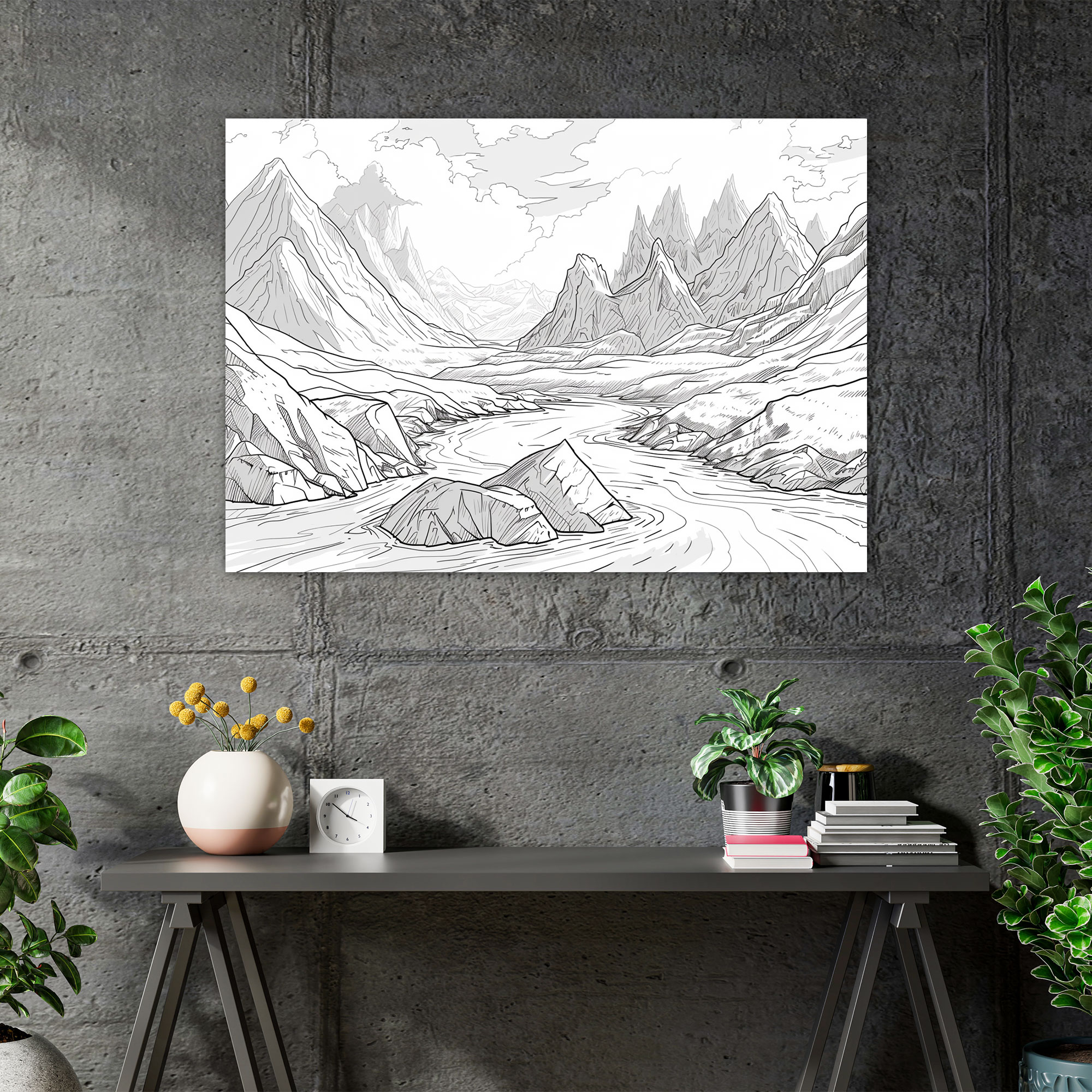 Leonardo Da Vinci Landscape Canvas Print - Leonardo Da Vinci, Landscape, Canvas Print, Wall Art