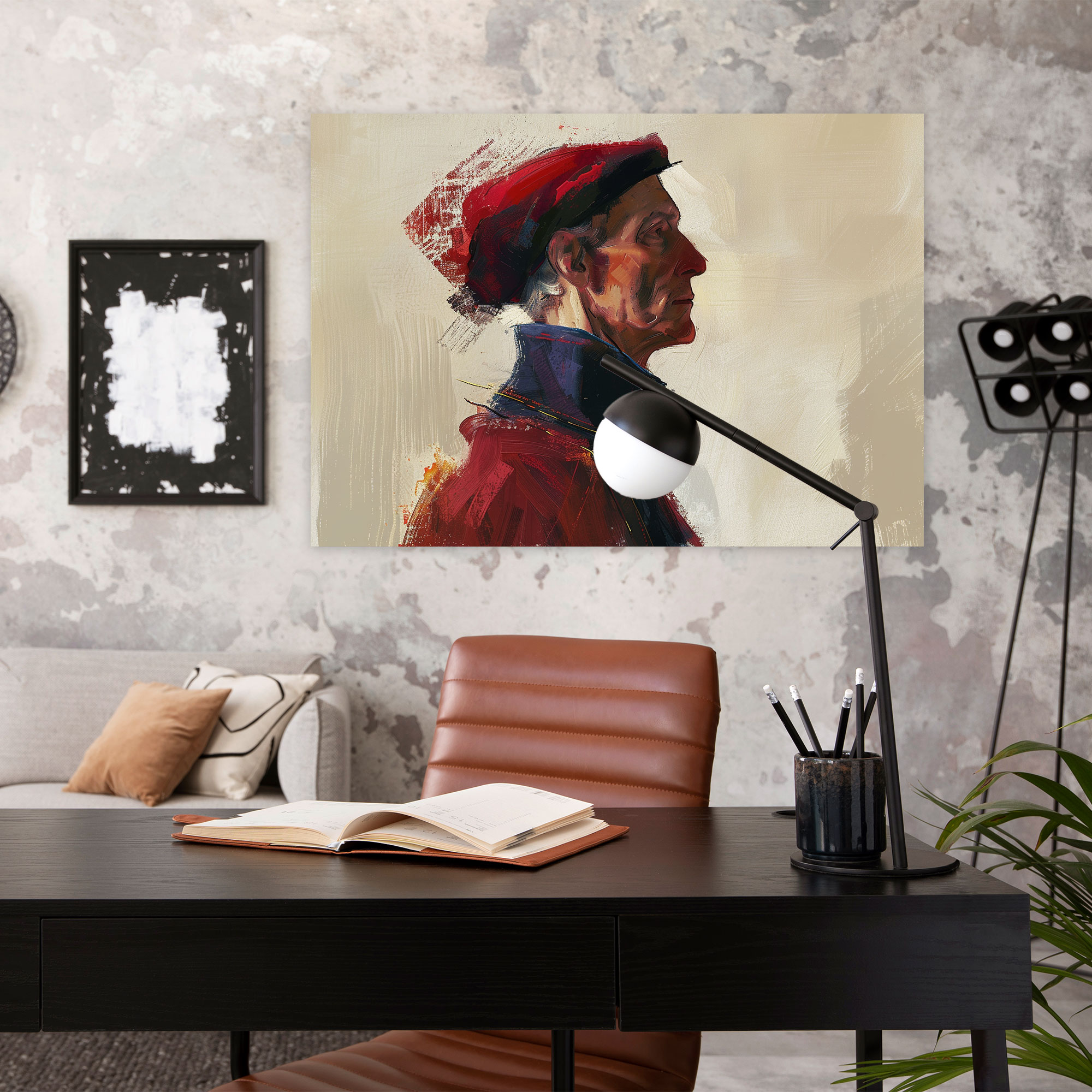Leonardo Da Vinci Soylu Adam Kanvas Tablo - Leonardo Da Vinci Kanvas Duvar Sanatı Soylu Adam