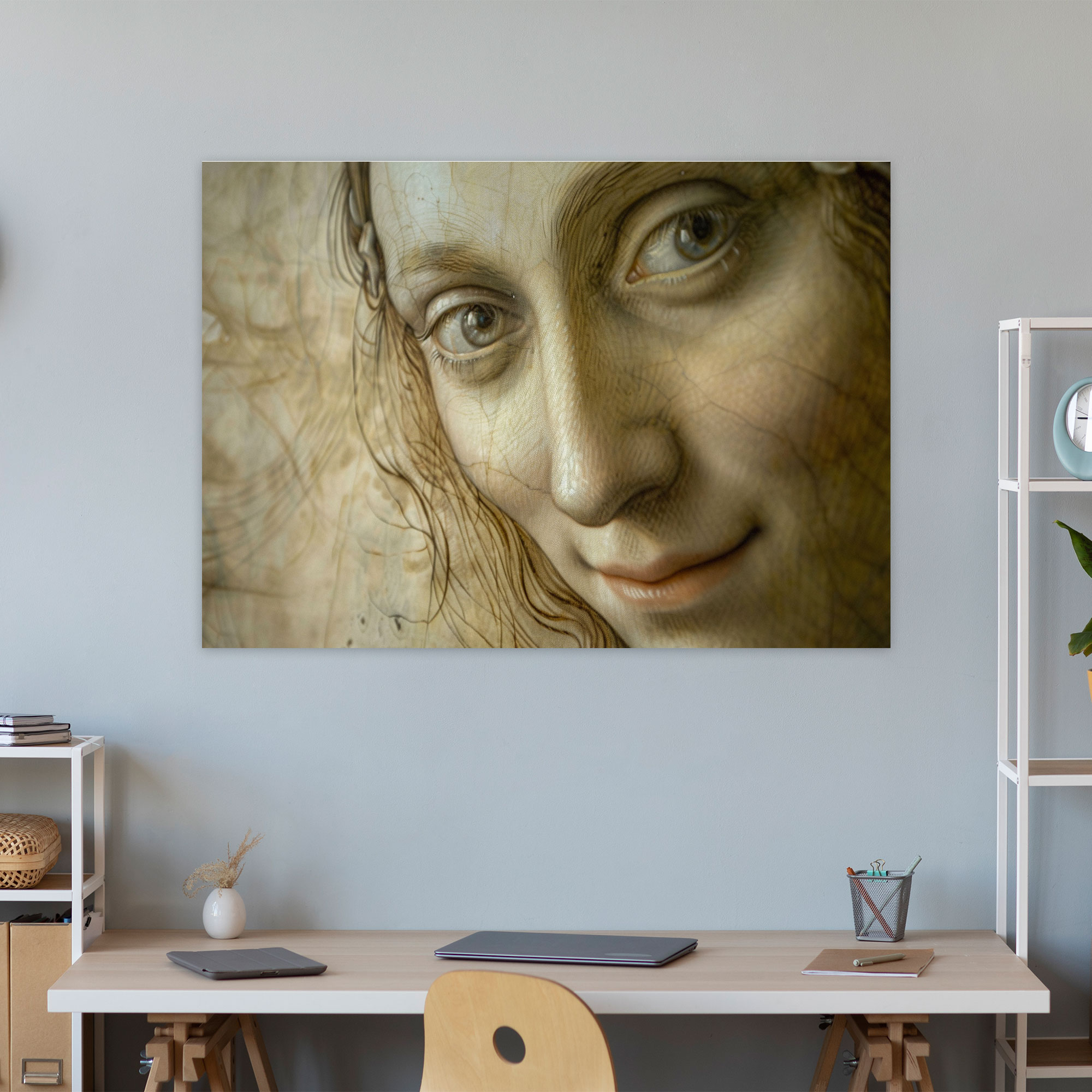 Enigmatic Smile Wall Art - Leonardo Da Vinci, Canvas, Wall Decoration, Wall Art