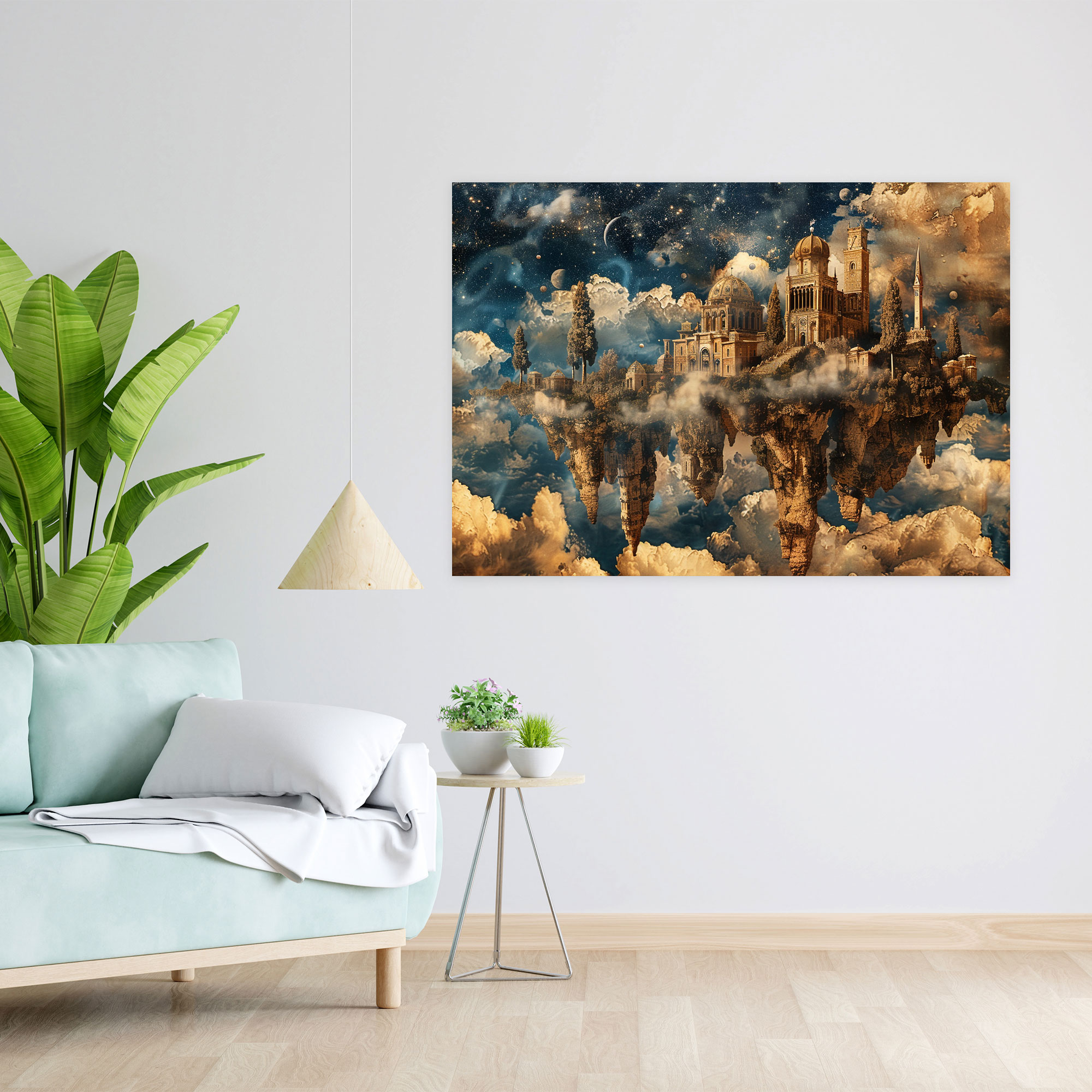Surreal Landscape Canvas Print - Leonardo Da Vinci, Canvas Wall Art, Leonardo Da Vinci, Wall Decoration