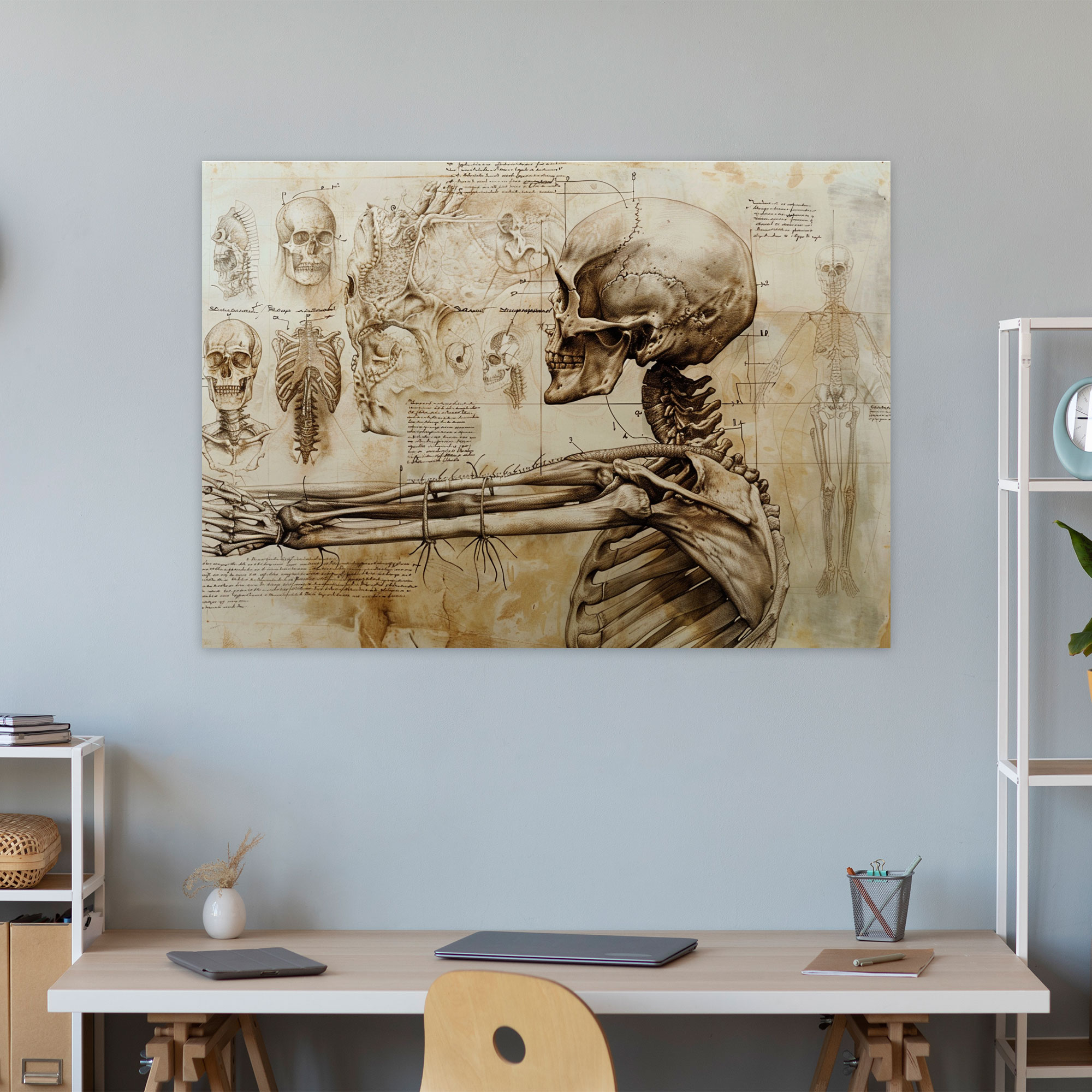 Leonardo Da Vinci Anatomy Canvas Print - Leonardo Da Vinci, Home Decoration, Wall Art, Canvas Print