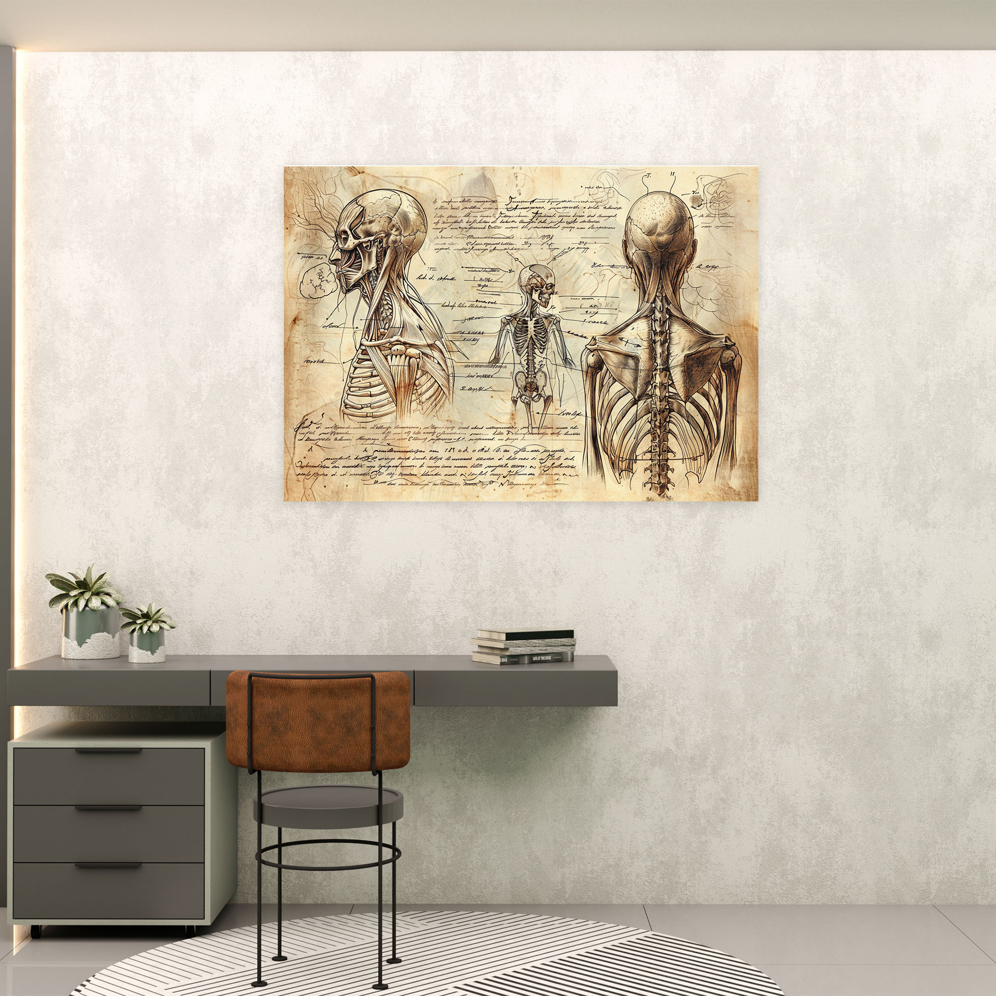 Leonardo Da Vinci Anatomy Studies Canvas Print - Leonardo Da Vinci, Canvas Print, Leonardo Da Vinci, Wall Art