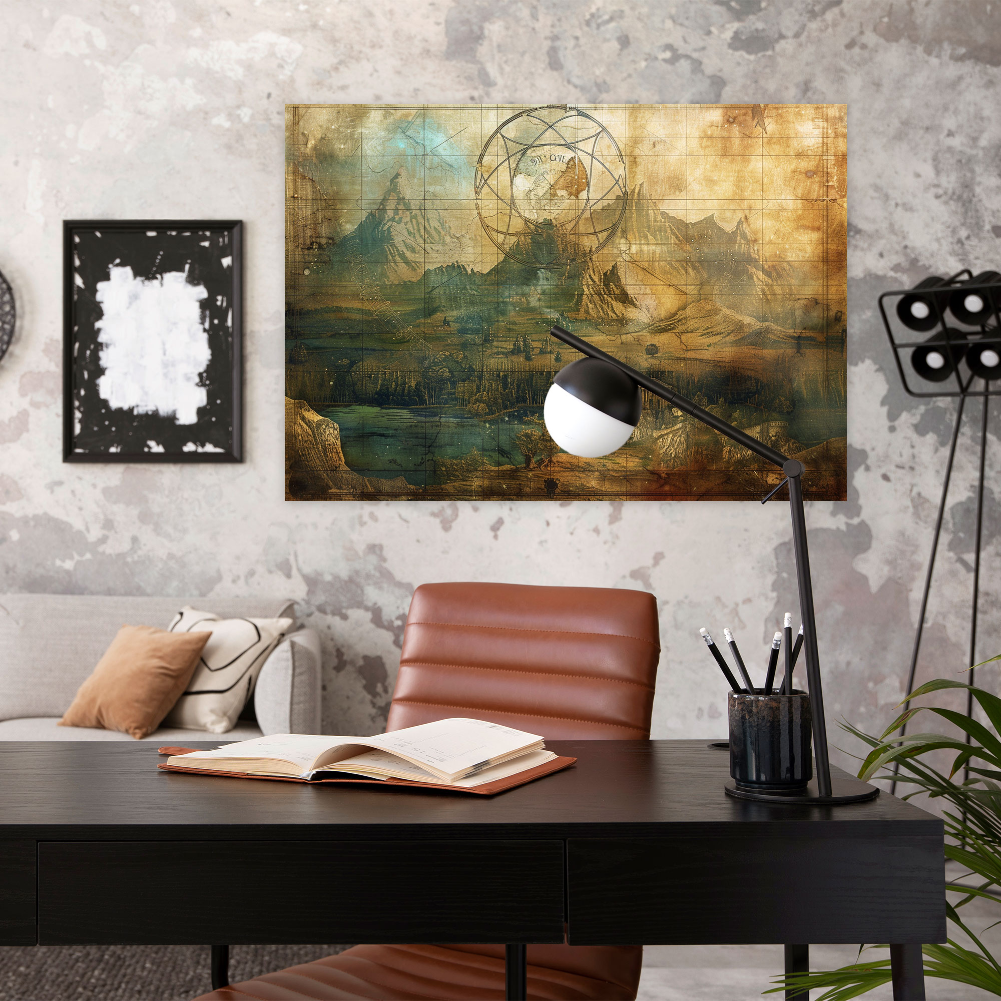 Leonardo Da Vinci Canvas Print - Serene Landscape With Hidden Symbols - Leonardo Da Vinci, Home Decoration, Leonardo Da Vinci, Wall Decoration