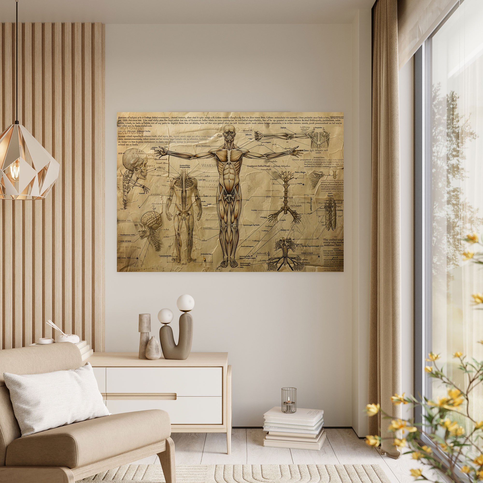 Leonardo Da Vinci Canvas Print - Leonardo Da Vinci, Canvas, Anatomy, Wall Art
