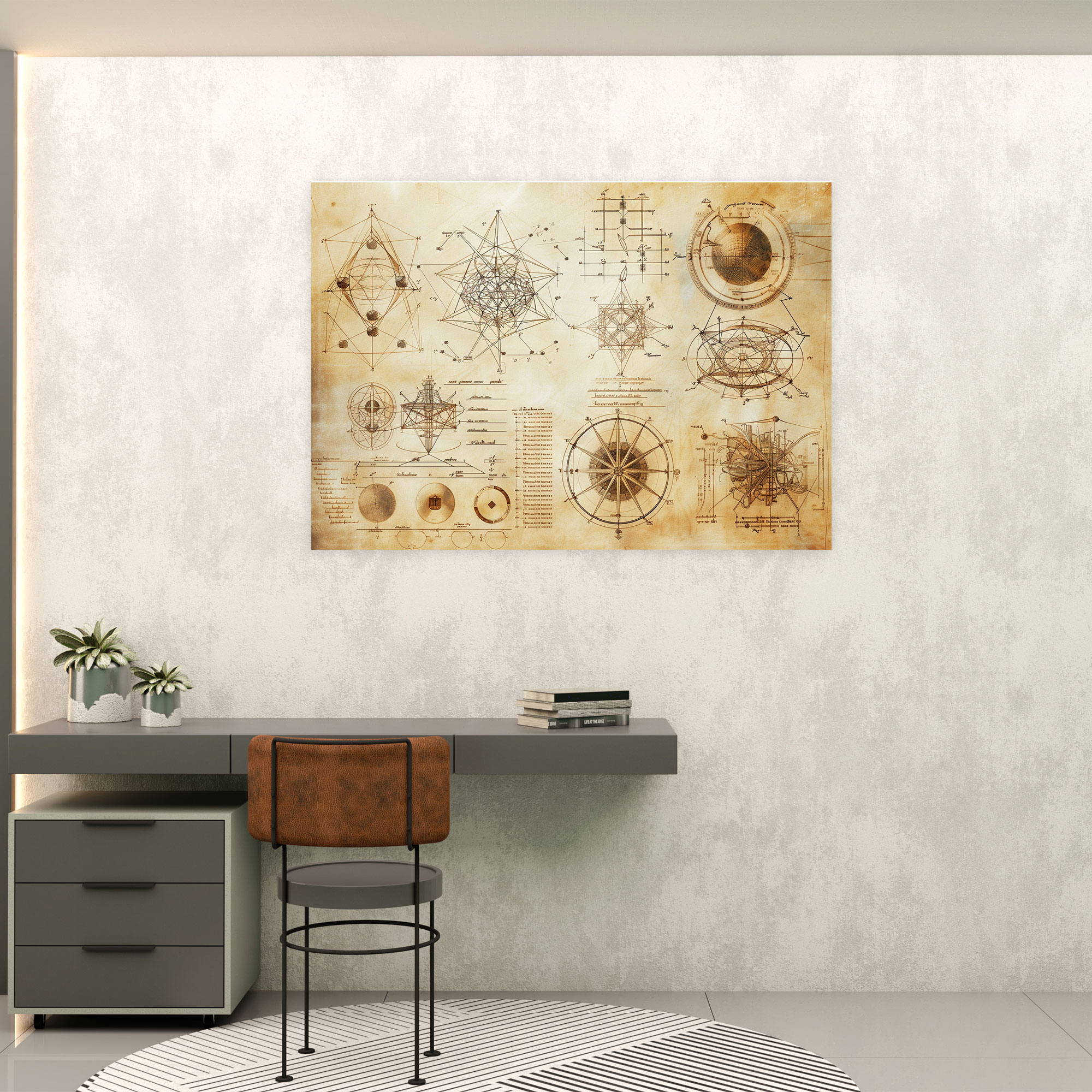 Leonardo Da Vinci Wall Art - Leonardo Da Vinci, Canvas, Wall Decoration, Wall Art