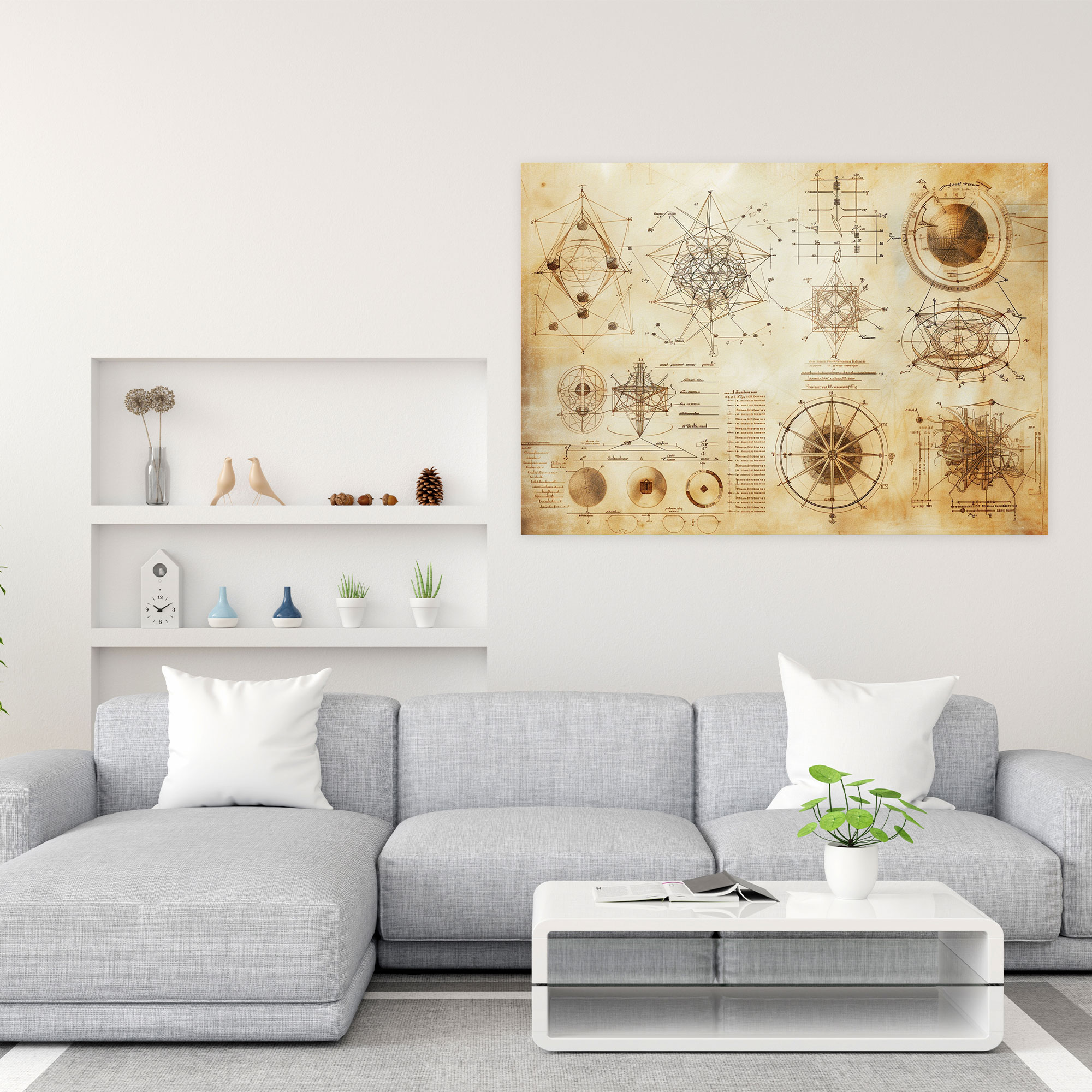 Leonardo Da Vinci Wall Art - Leonardo Da Vinci, Canvas, Wall Decoration, Wall Art