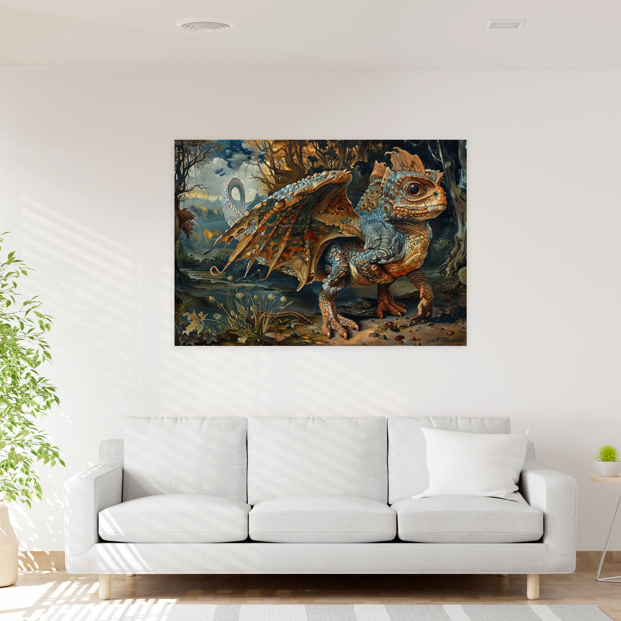 Leonardo Da Vinci Wall Art - Leonardo Da Vinci, Wall Decoration, Fantastical, Canvas Wall Art