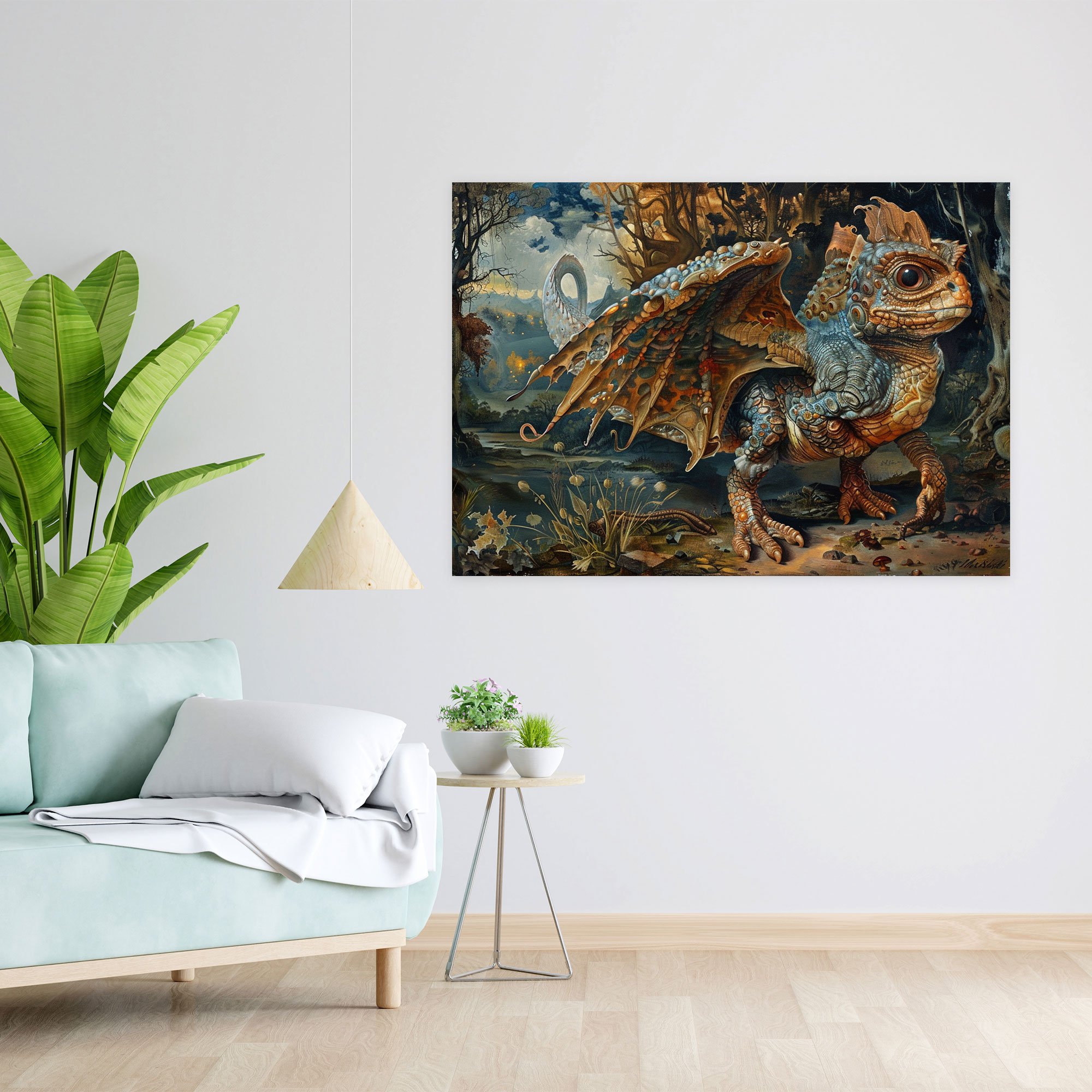 Leonardo Da Vinci Wall Art - Leonardo Da Vinci, Wall Decoration, Fantastical, Canvas Wall Art