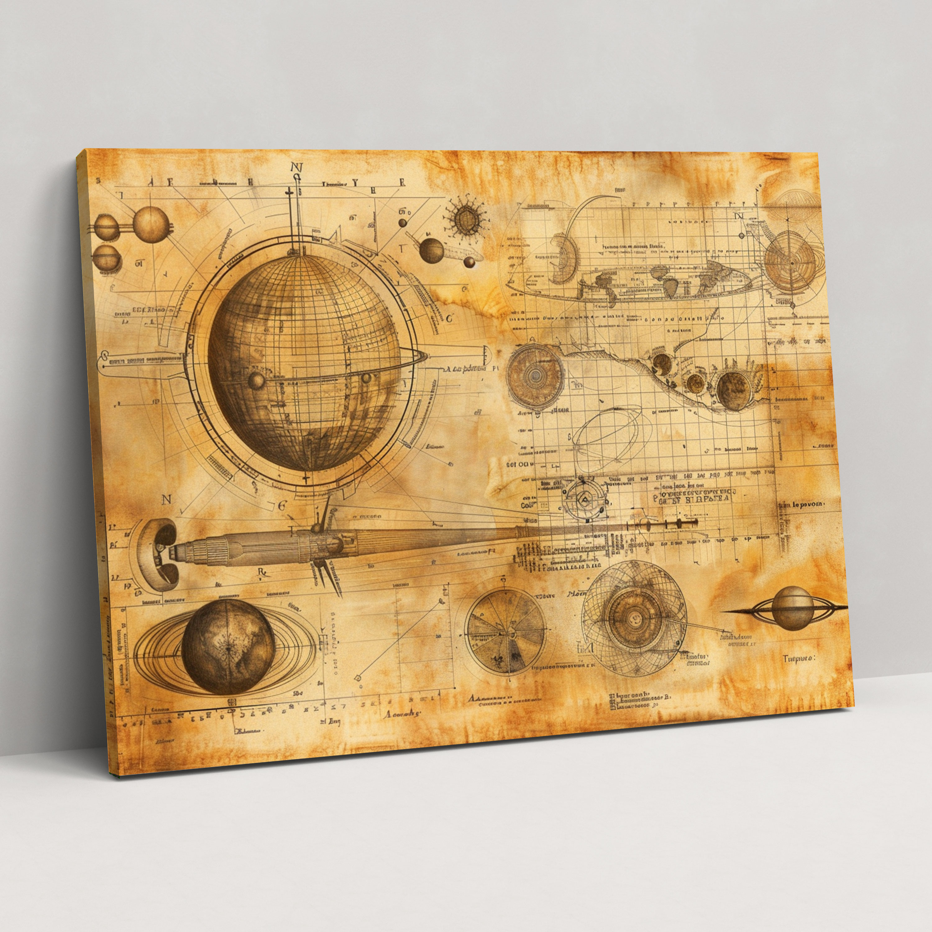 Leonardo Da Vinci Wall Art - Leonardo Da Vinci, Canvas, Wall Decoration, Canvas Wall Art