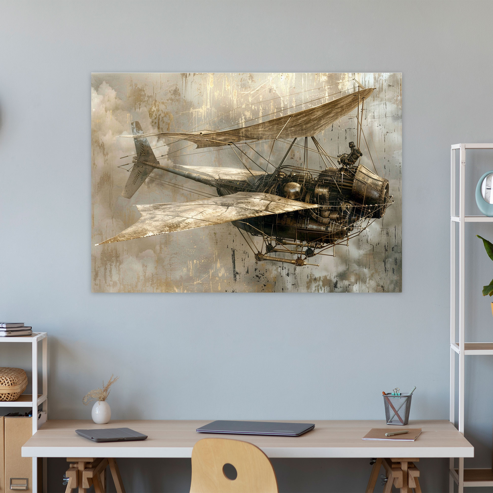 Leonardo Da Vinci Flying Machine Canvas Print - Leonardo Da Vinci, Canvas Wall Art, Canvas, Leonardo Da Vinci