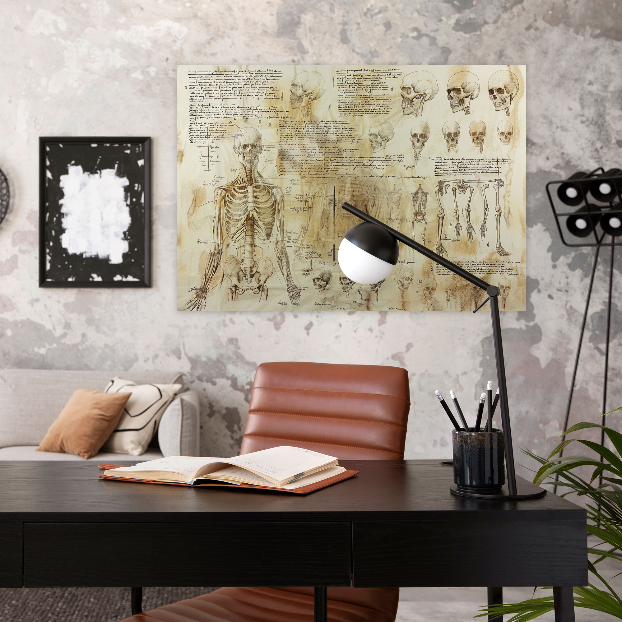 Leonardo Da Vinci Human Anatomy Canvas Print - Leonardo Da Vinci, Home Decoration, Wall Art, Canvas Wall Art