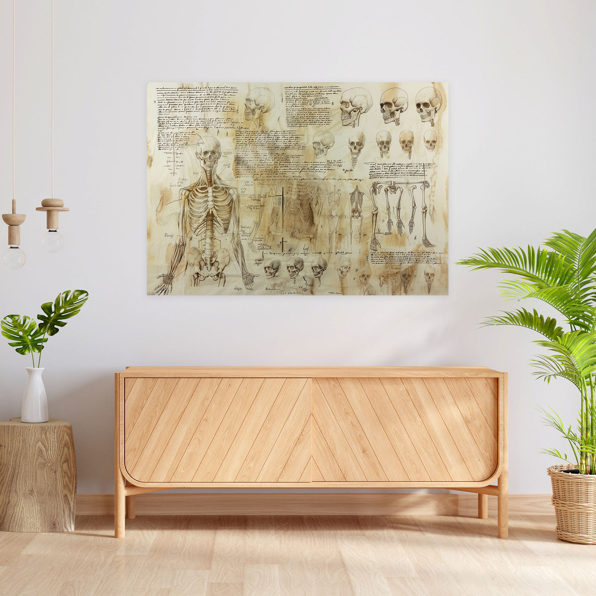 Leonardo Da Vinci Human Anatomy Canvas Print - Leonardo Da Vinci, Home Decoration, Wall Art, Canvas Wall Art