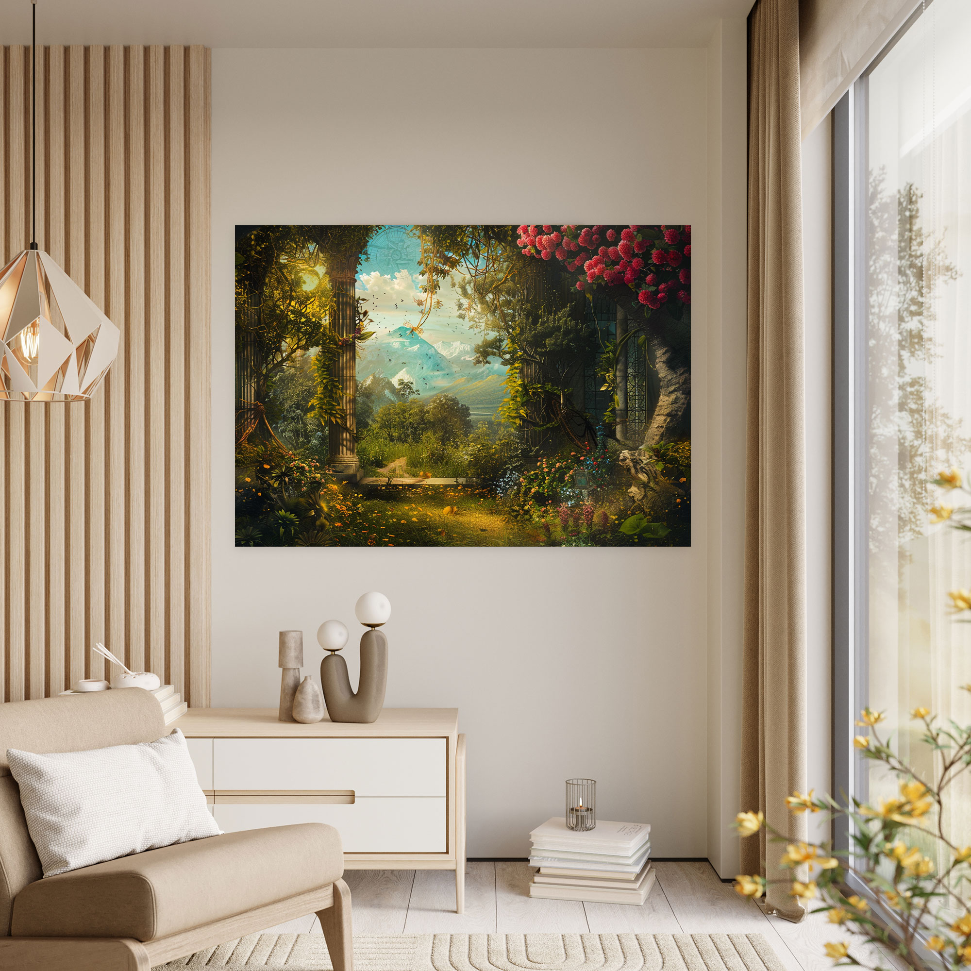 Gizli Simgeler Kanvas Tablo - Leonardo Da Vinci Ev Dekorasyonu Duvar Sanatı