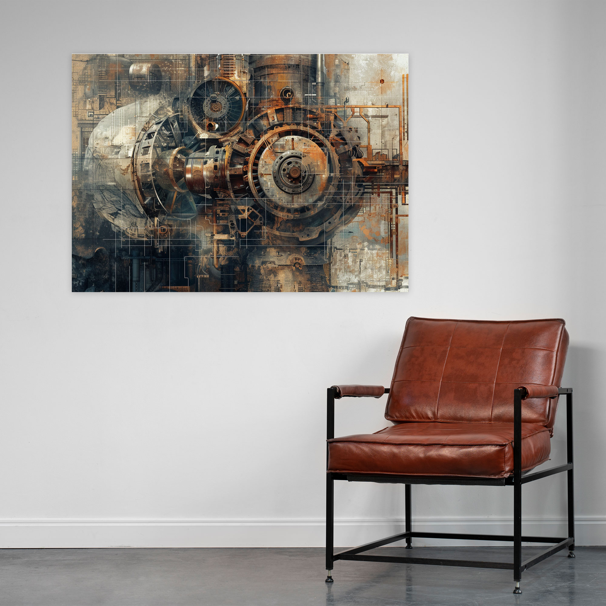 Industrial Machinery Canvas Print - Leonardo Da Vinci, Wall Decoration, Wall Art, Home Decoration