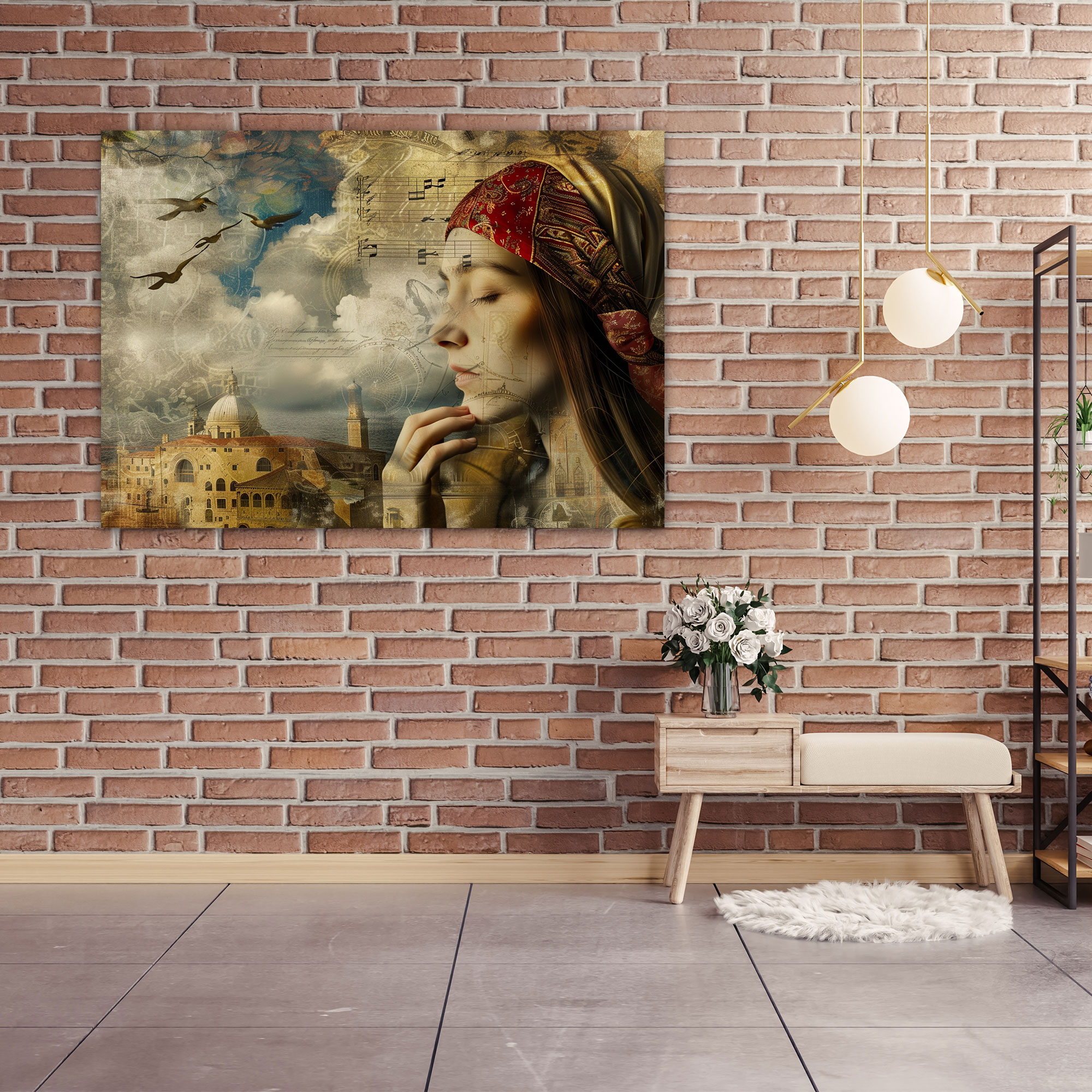 Surreal Symbols Wall Art - Leonardo Da Vinci, Wall Decoration, Canvas Wall Art, Leonardo Da Vinci