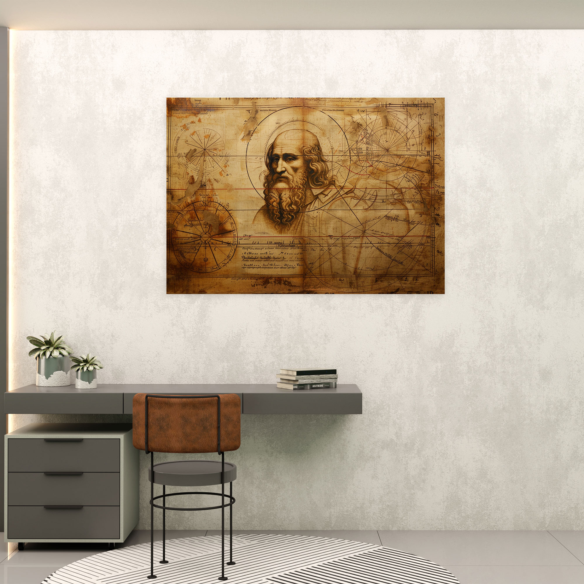 Leonardo Da Vinci Canvas Print - Leonardo Da Vinci, Wall Art, Home Decoration, Canvas