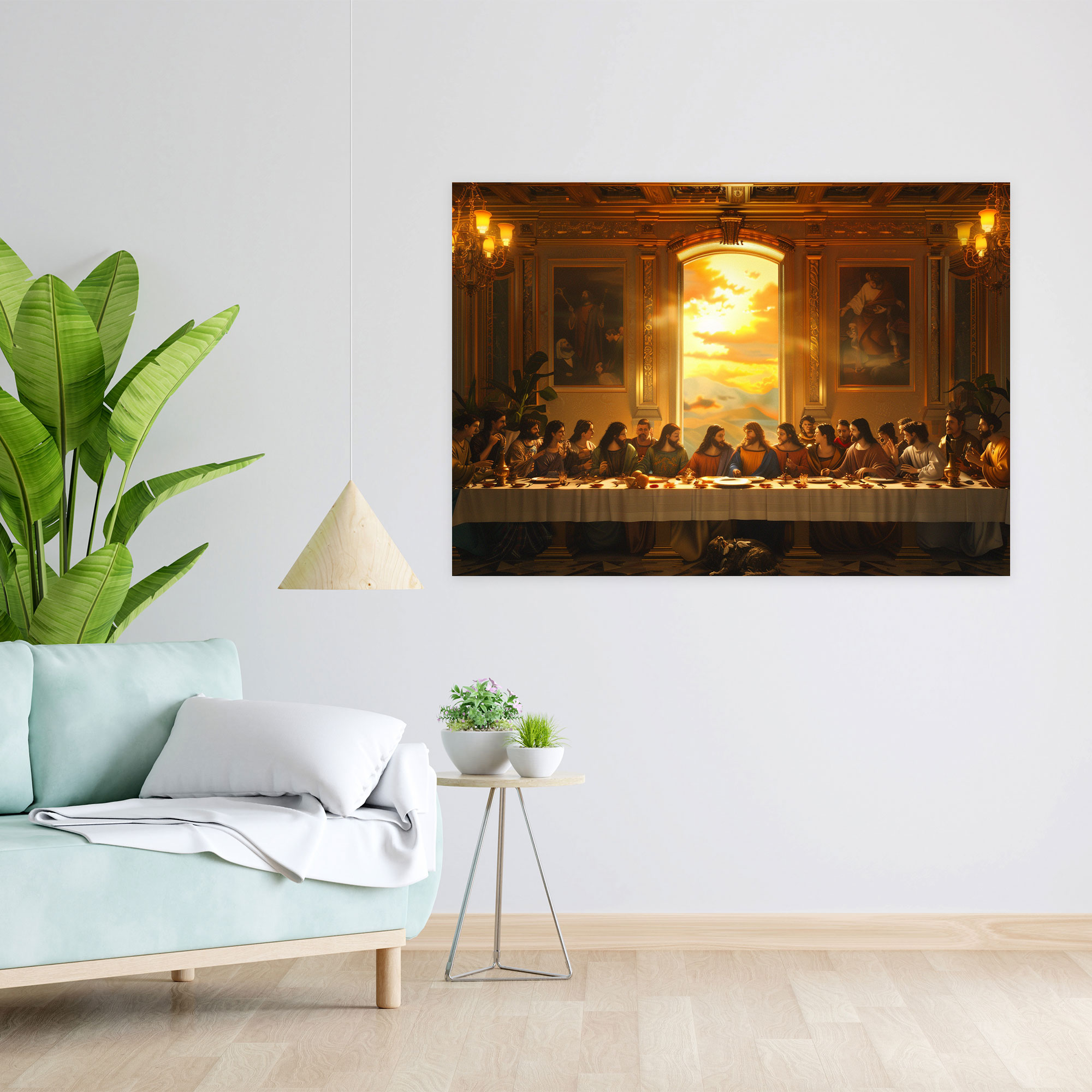 Son Akşam Yemeği Kanvas Tablo - Leonardo Da Vinci Ev Dekorasyonu Duvar Dekorasyonu