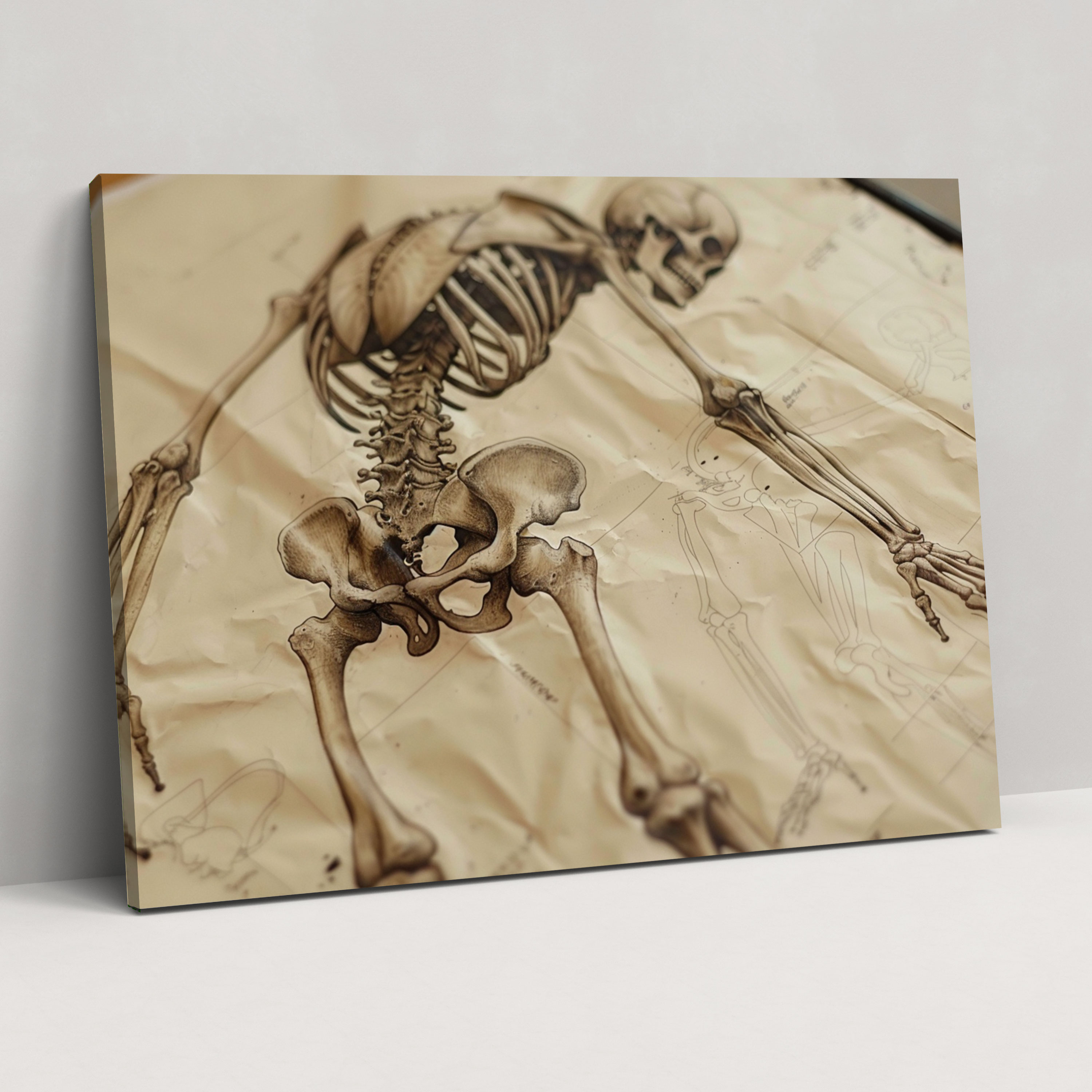 Anatomy Canvas Print - Leonardo Da Vinci, Canvas, Canvas Print, Wall Decoration