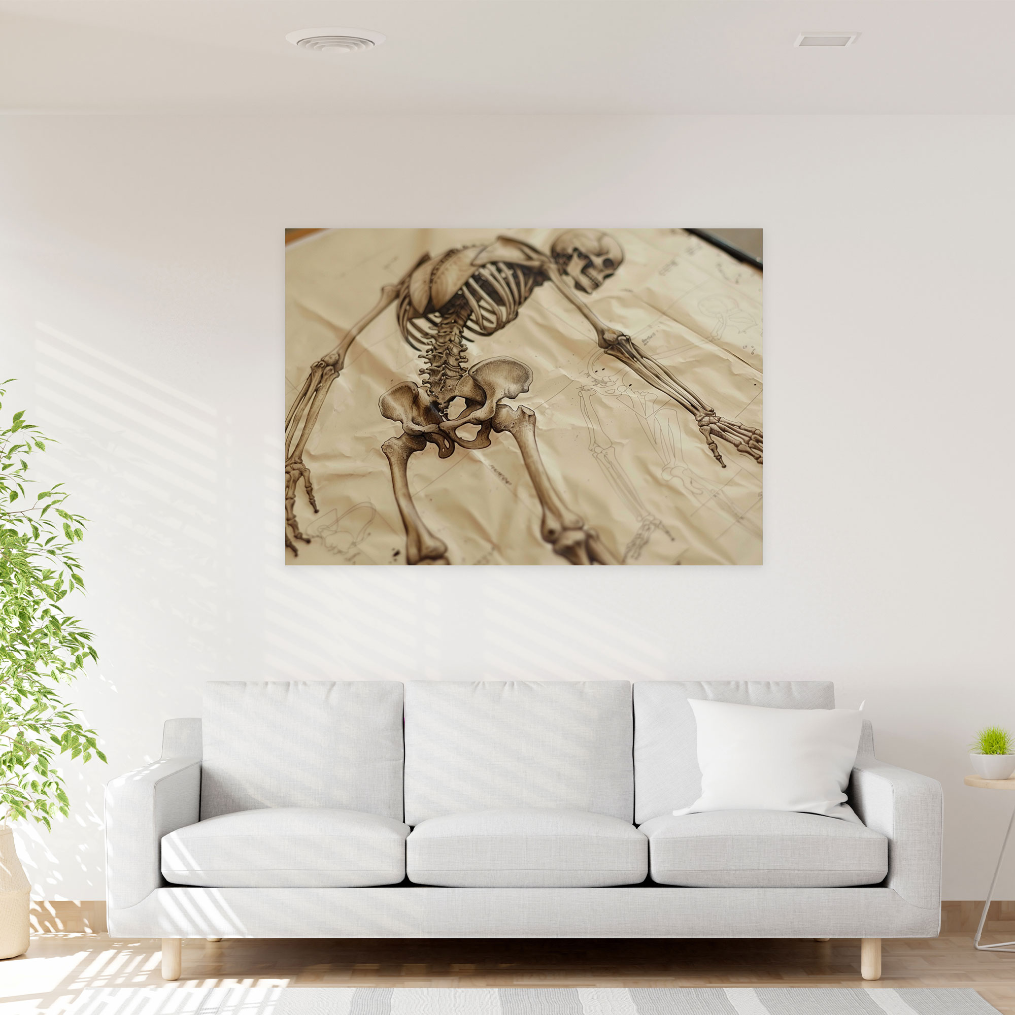 Anatomy Canvas Print - Leonardo Da Vinci, Canvas, Canvas Print, Wall Decoration