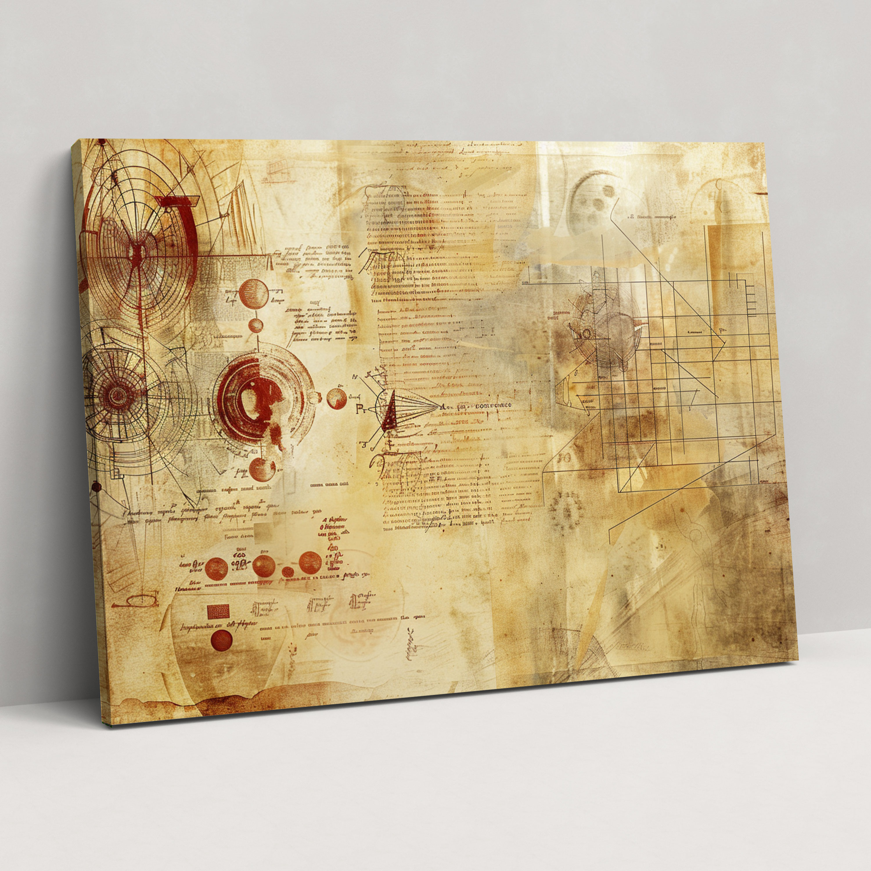 Codex Atlanticus Canvas Print - Leonardo Da Vinci, Leonardo Da Vinci, Wall Decoration, Canvas Wall Art