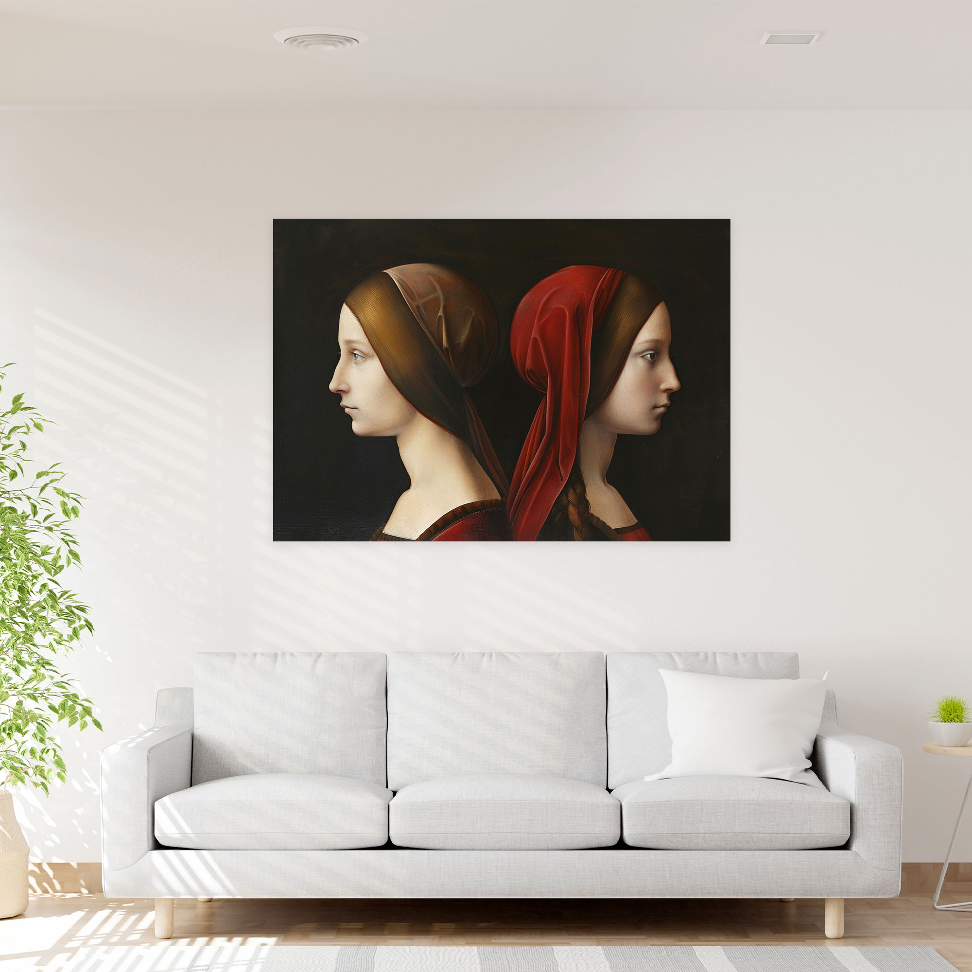 Ginevra De' Benci Canvas Print - Leonardo Da Vinci, Wall Art, Leonardo Da Vinci, Home Decoration