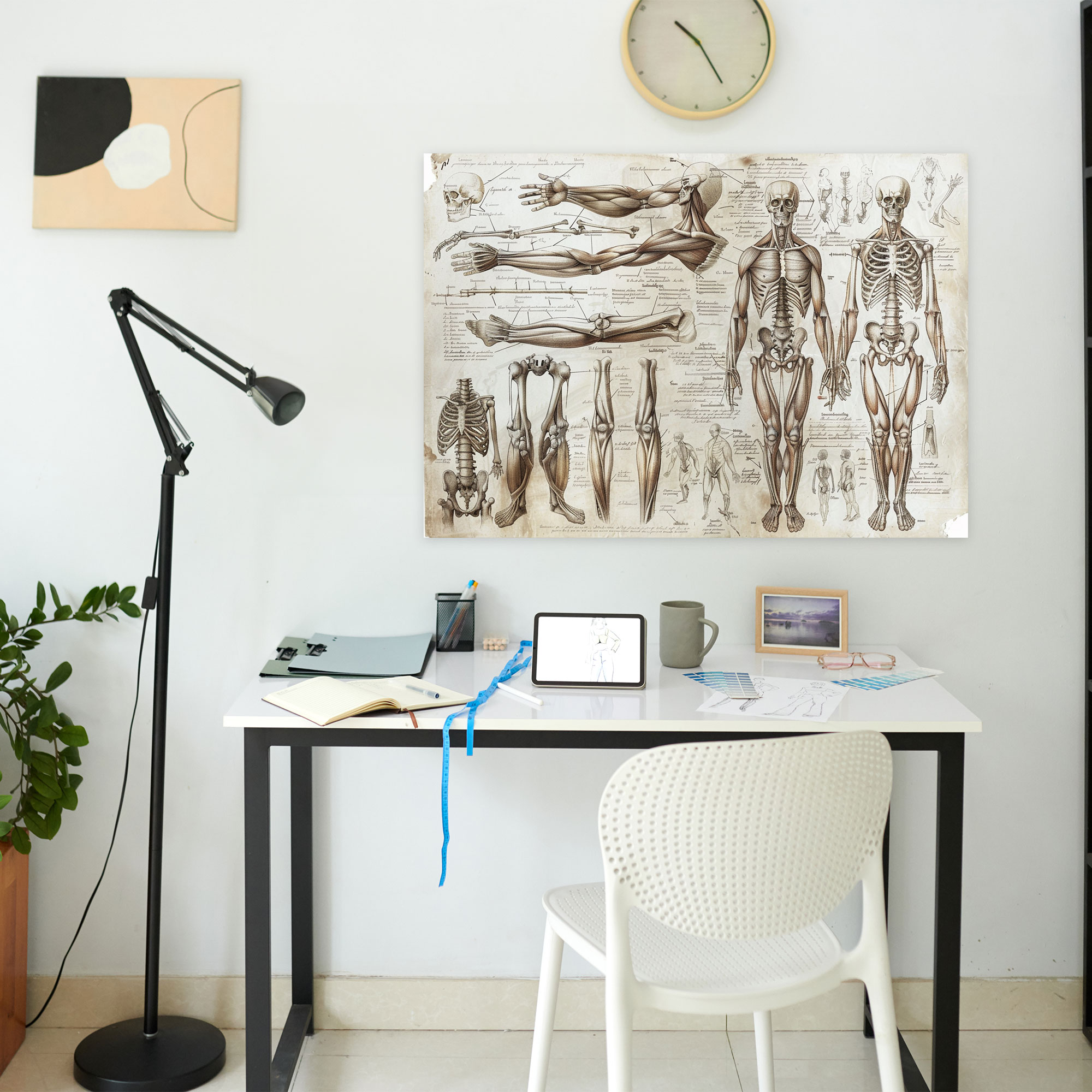 Anatomy Canvas Print - Leonardo Da Vinci, Canvas Wall Art, Leonardo Da Vinci, Canvas Print