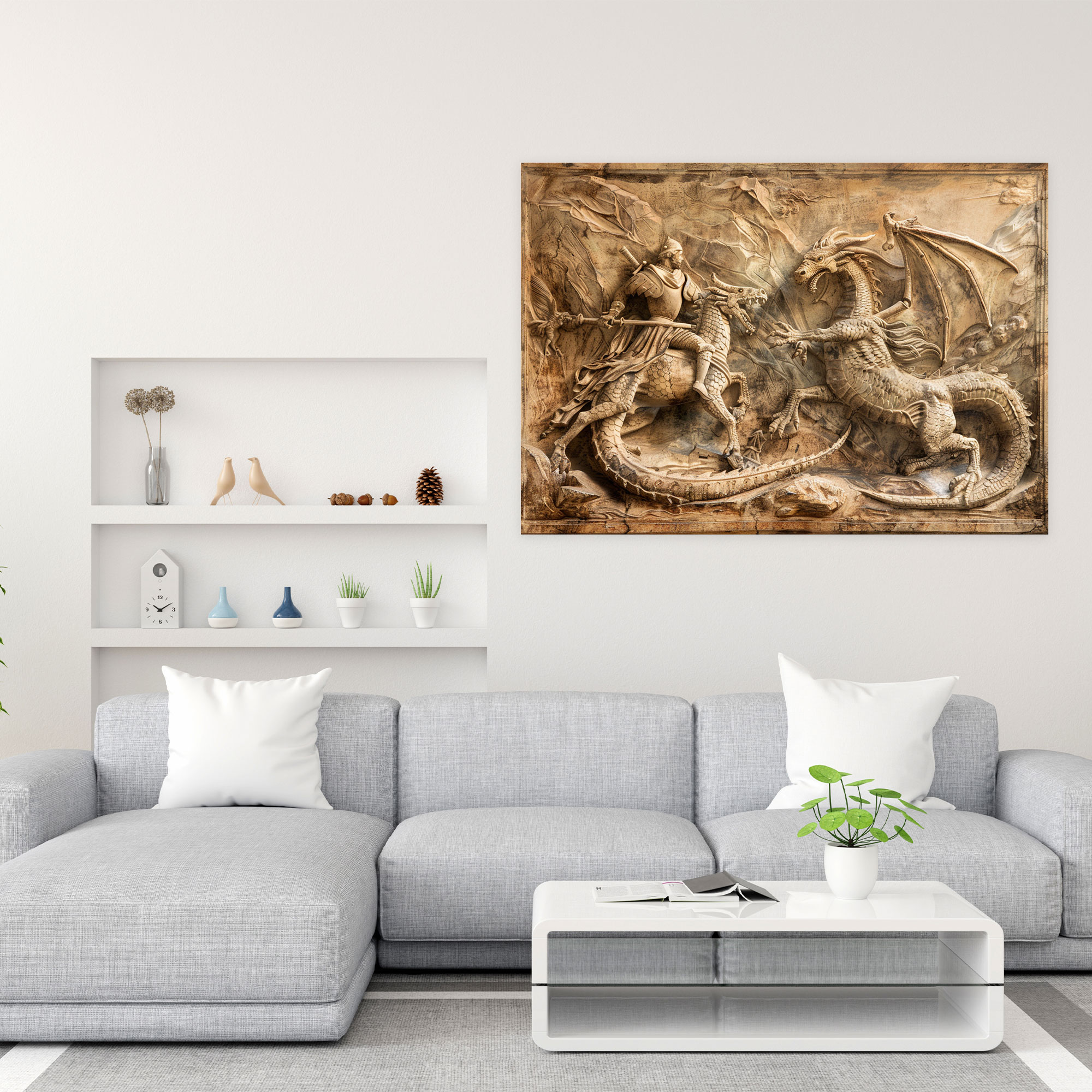 Mitolojik Duvar Sanatı - Leonardo Da Vinci Kanvas Tablo Duvar Dekorasyonu