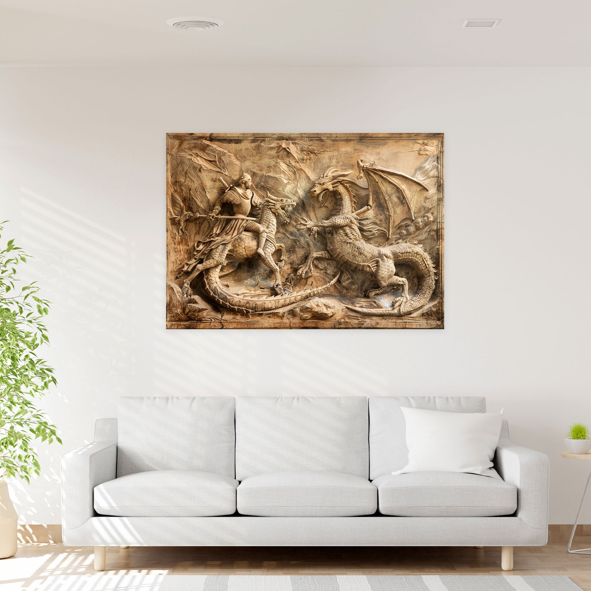 Mitolojik Duvar Sanatı - Leonardo Da Vinci Kanvas Tablo Duvar Dekorasyonu