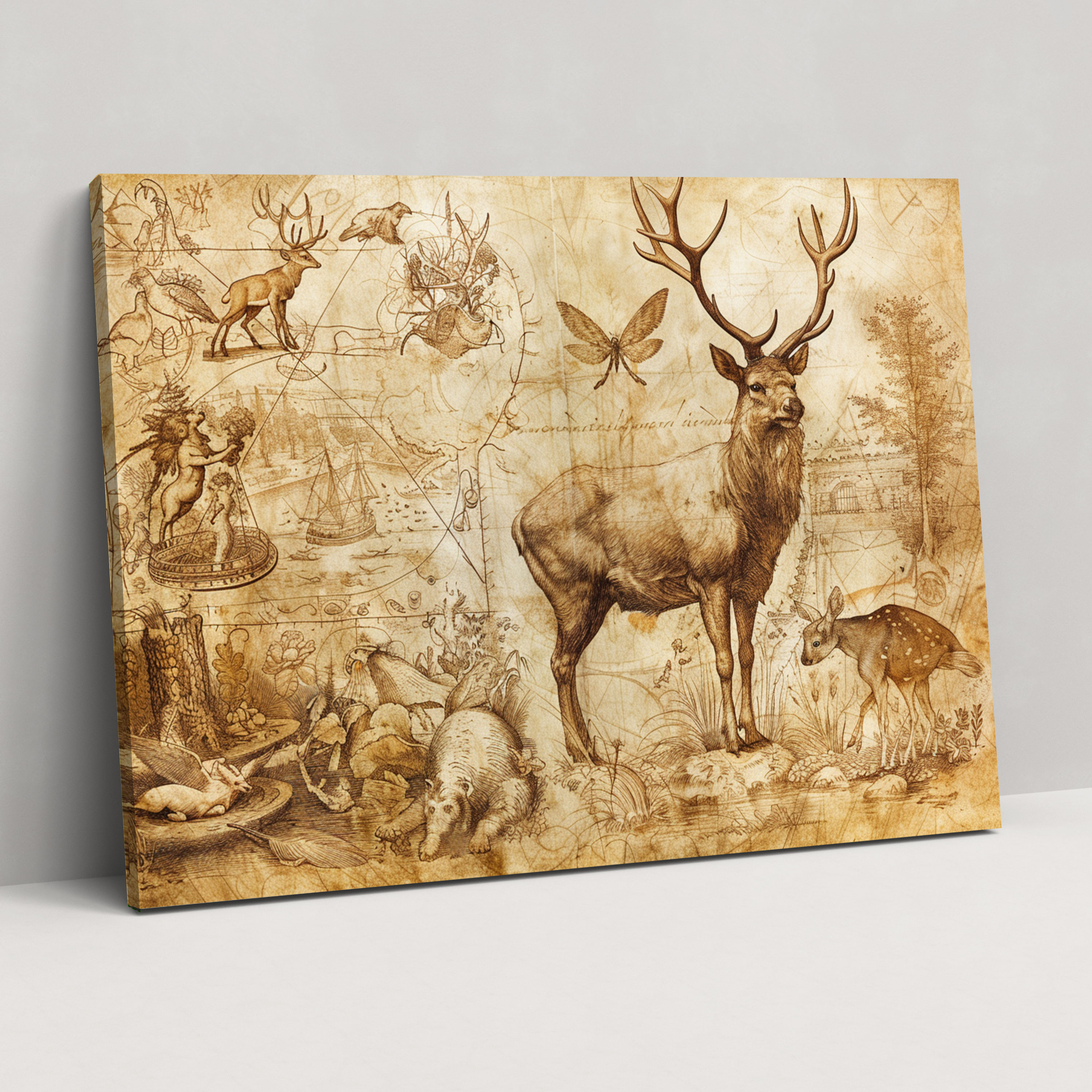 Nature Canvas Print - Leonardo Da Vinci, Canvas Wall Art, Home Decoration, Wall Decoration