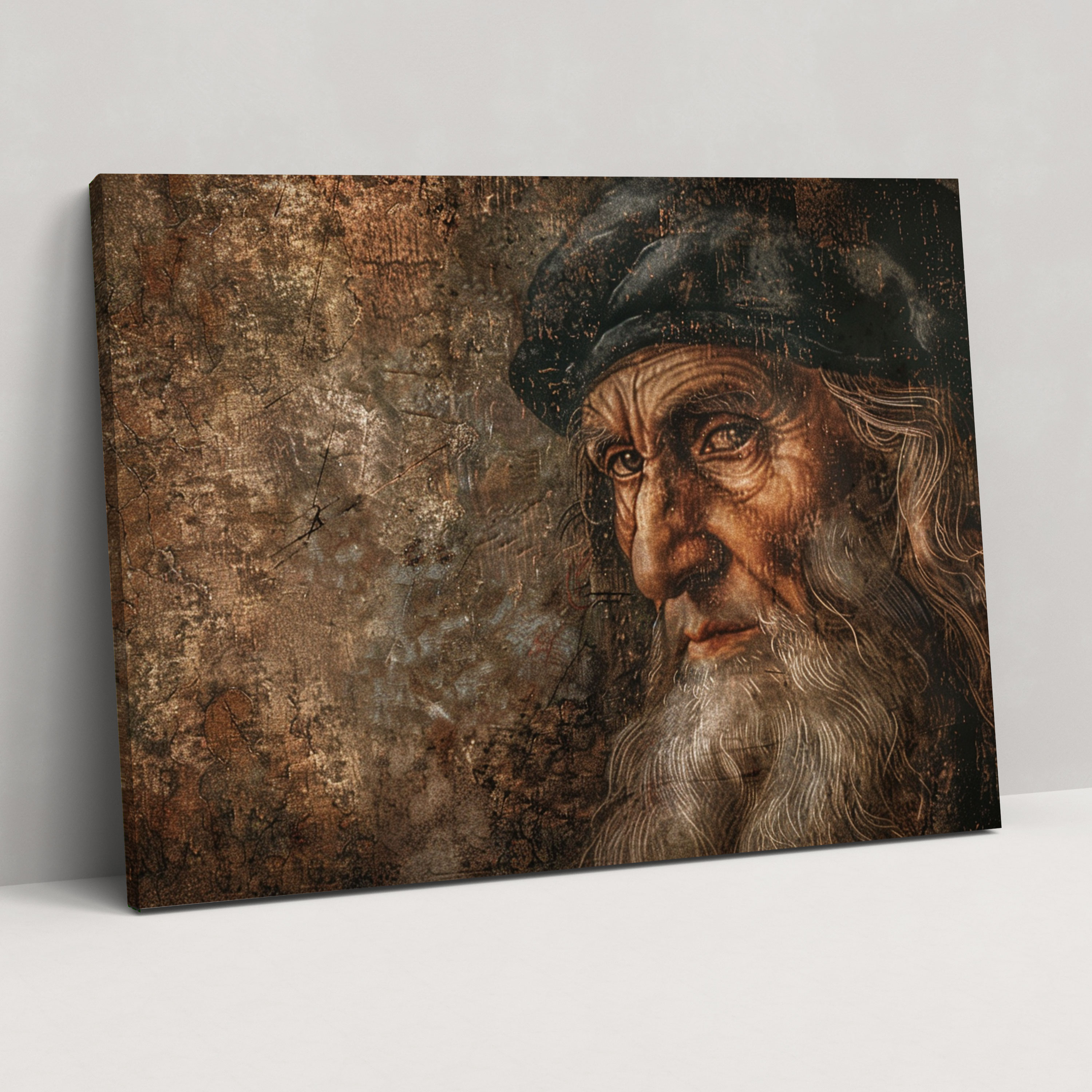 Enigmatic Man Wall Decoration - Leonardo Da Vinci, Canvas, Home Decoration, Wall Art