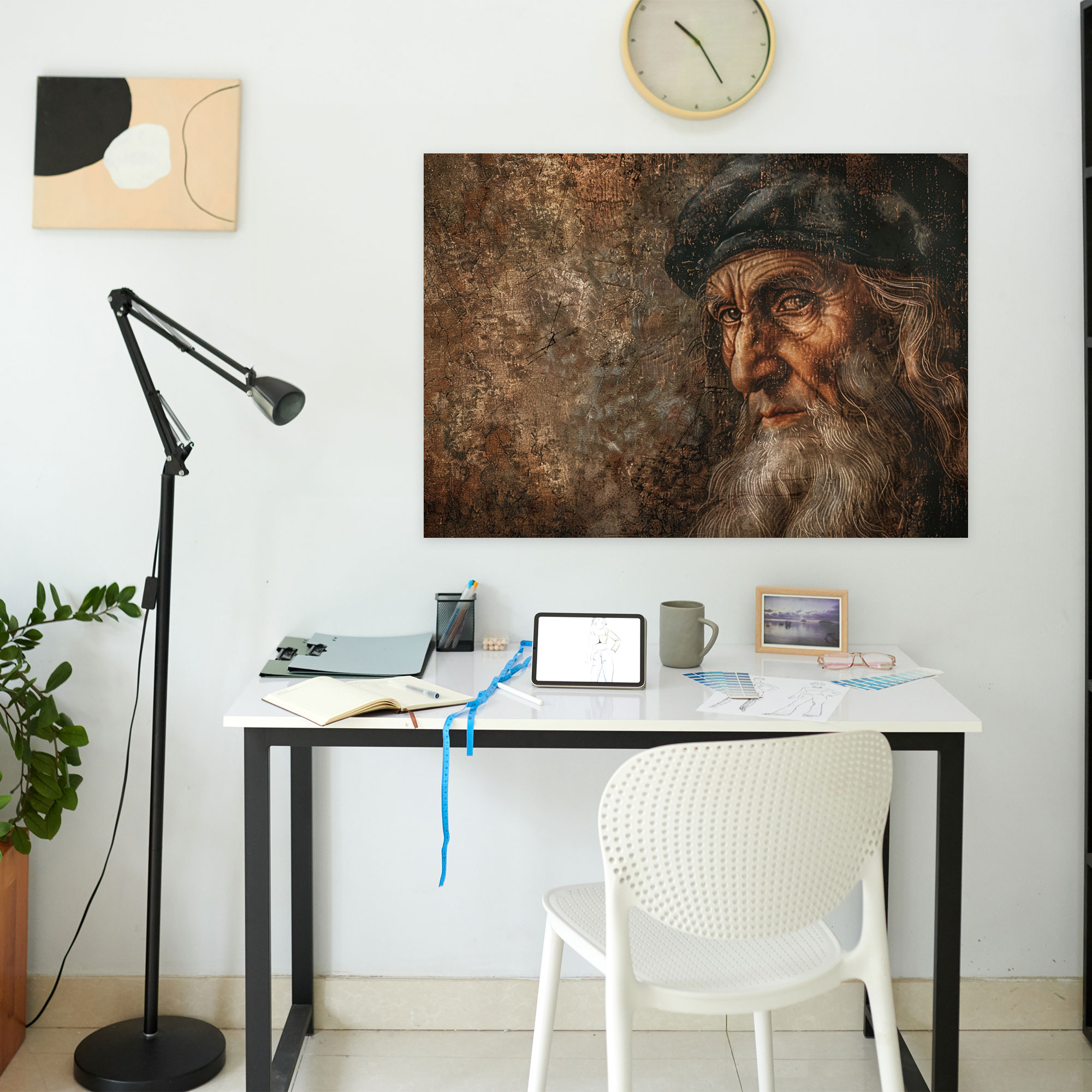 Enigmatic Man Wall Decoration - Leonardo Da Vinci, Canvas, Home Decoration, Wall Art