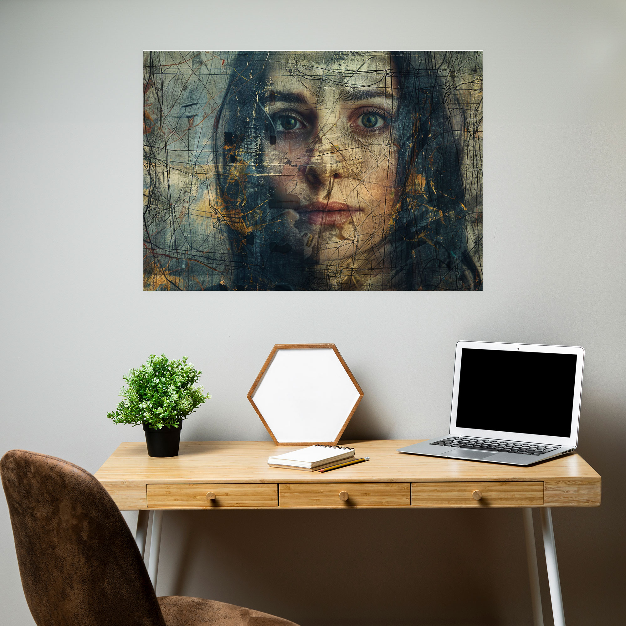 Leonardo Da Vinci Canvas Print - Mona Lisa Portrait Wall Art - Leonardo Da Vinci, Wall Art, Canvas, Wall Decoration