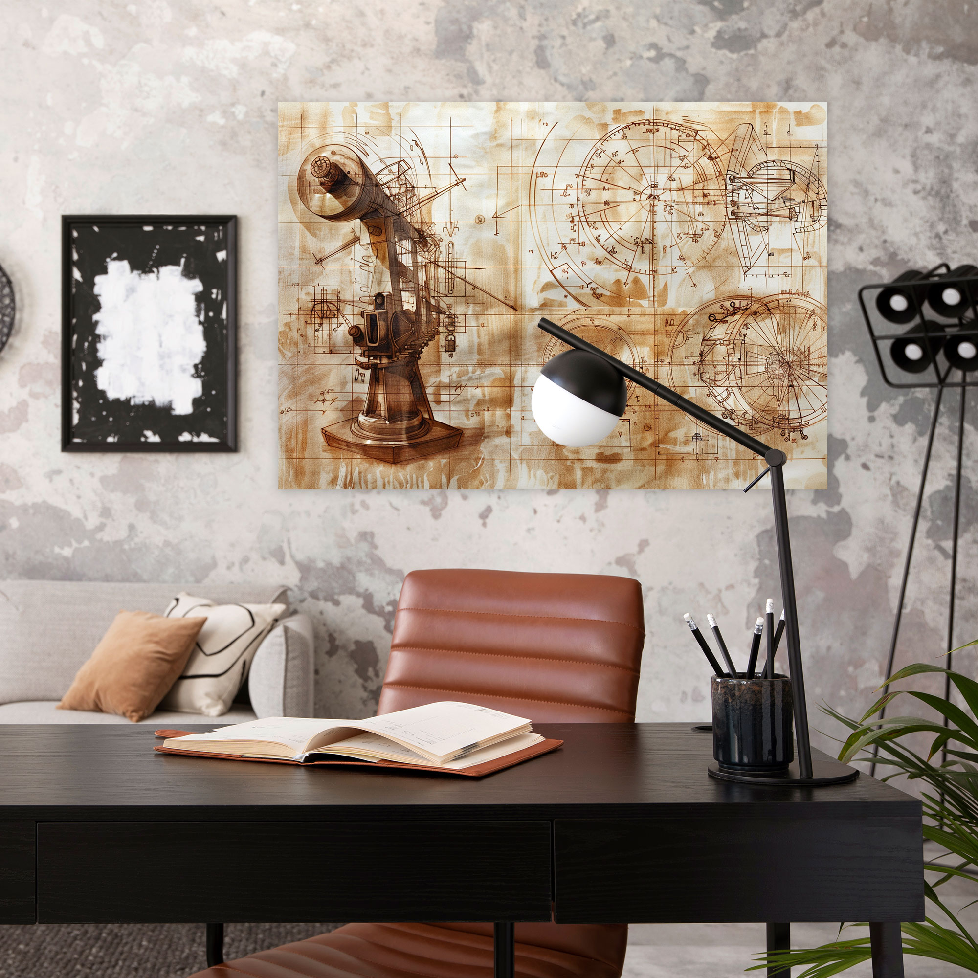 Leonardo Da Vinci Wall Art - Machinery Designs Canvas Print - Leonardo Da Vinci, Canvas Wall Art, Home Decoration, Wall Art