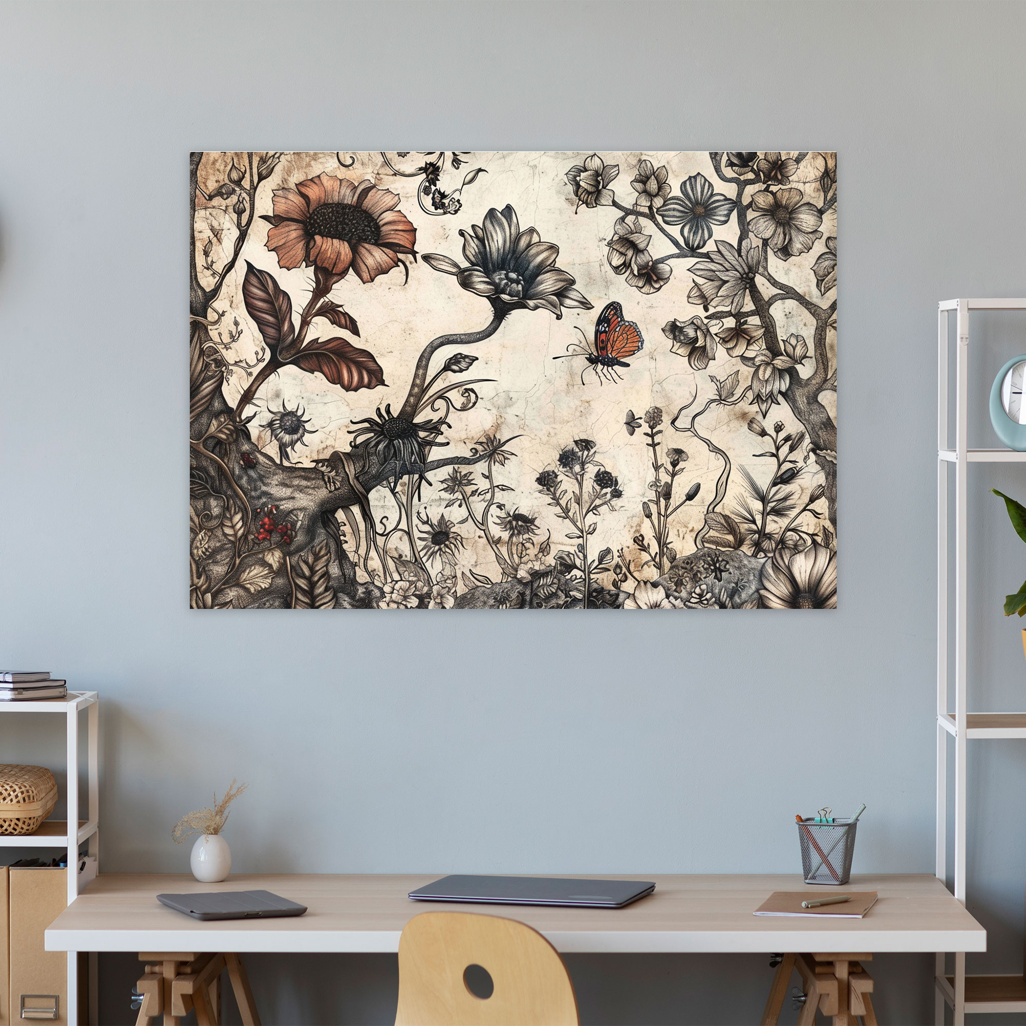 Leonardo Da Vinci Wall Art - Botanical Illustrations Canvas Print - Leonardo Da Vinci, Canvas, Canvas Print, Home Decoration