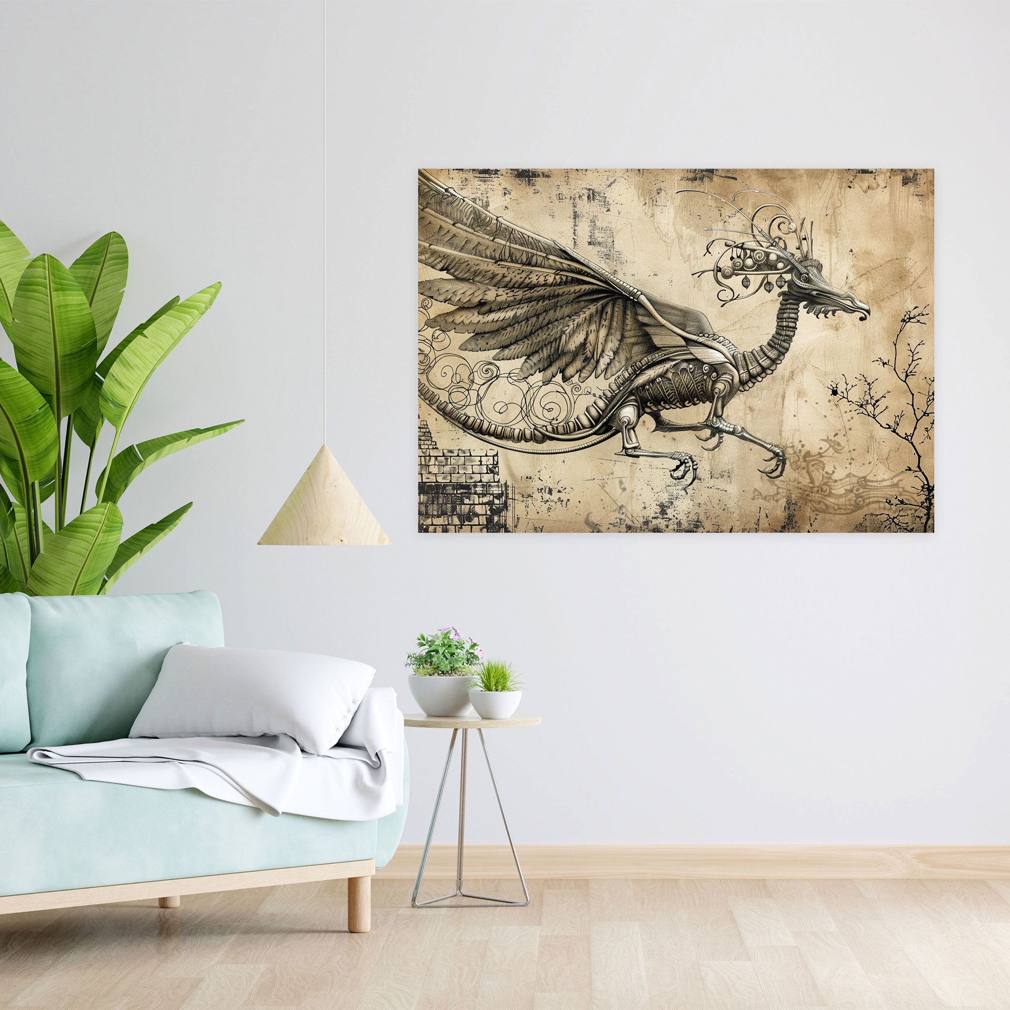 Leonardo Da Vinci Wall Art - Mythological Creatures Canvas Print - Leonardo Da Vinci, Canvas Wall Art, Canvas, Wall Art