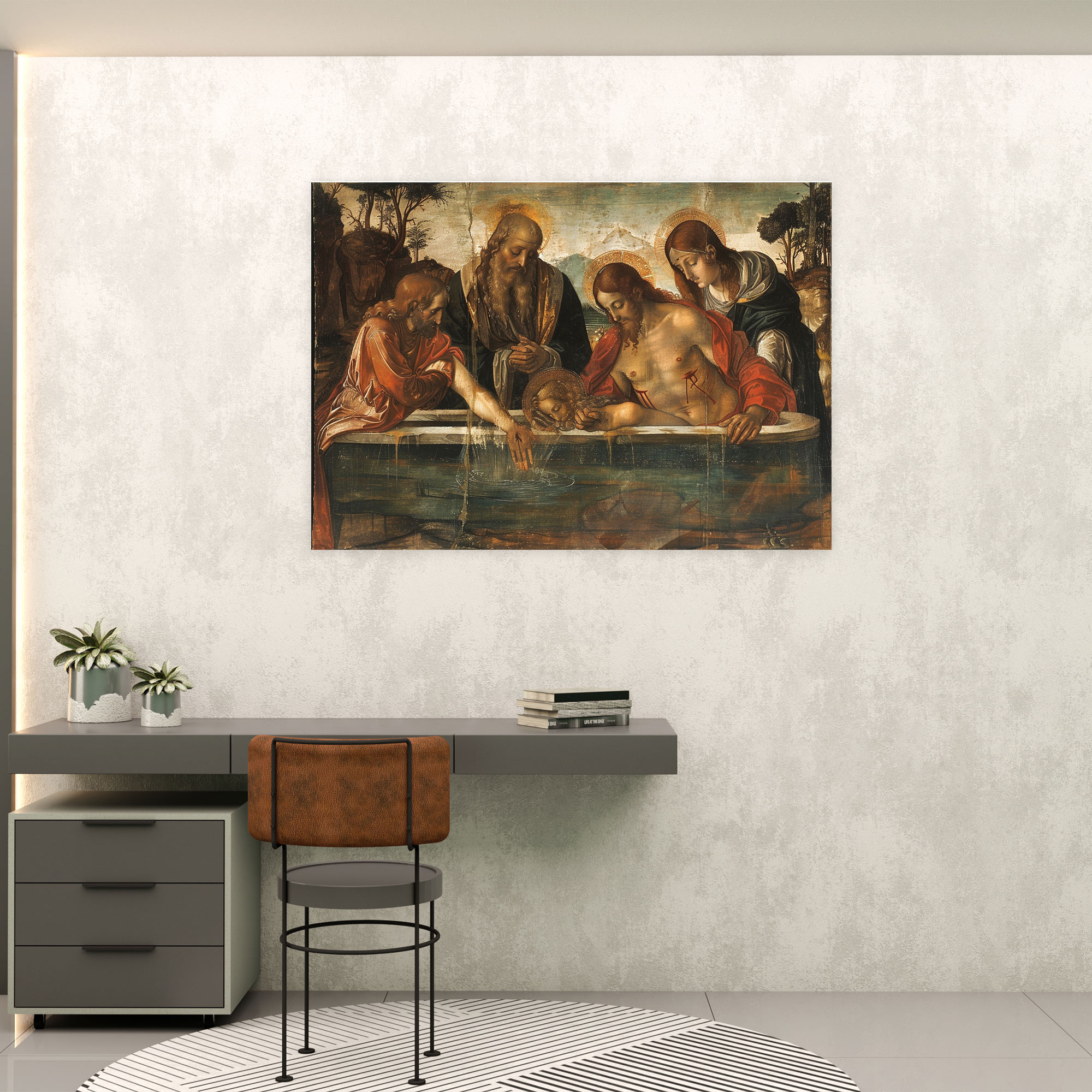 Religious Scenes Leonardo Da Vinci Canvas Print - Leonardo Da Vinci, Canvas Print, Leonardo Da Vinci, Home Decoration