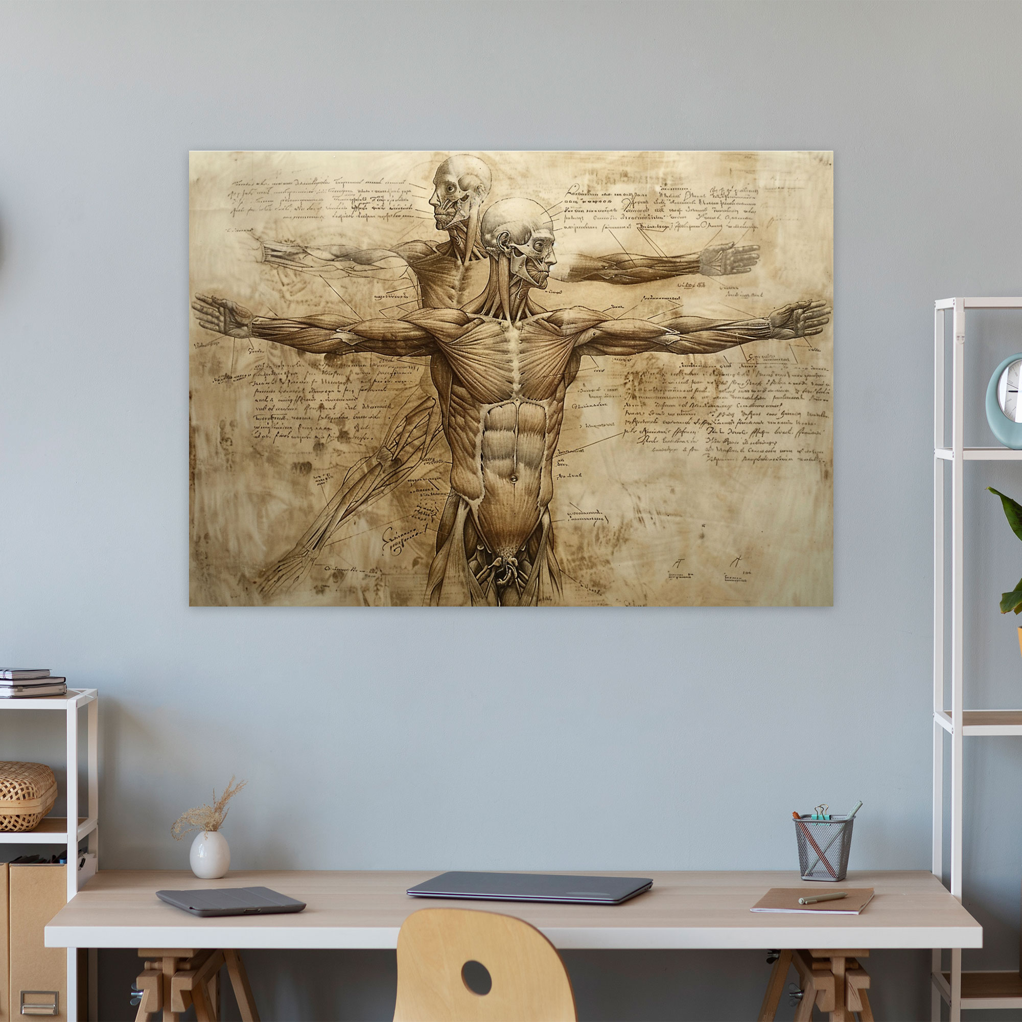 Leonardo Da Vinci Wall Decoration - Leonardo Da Vinci, Canvas Wall Art, Canvas Print, Home Decoration