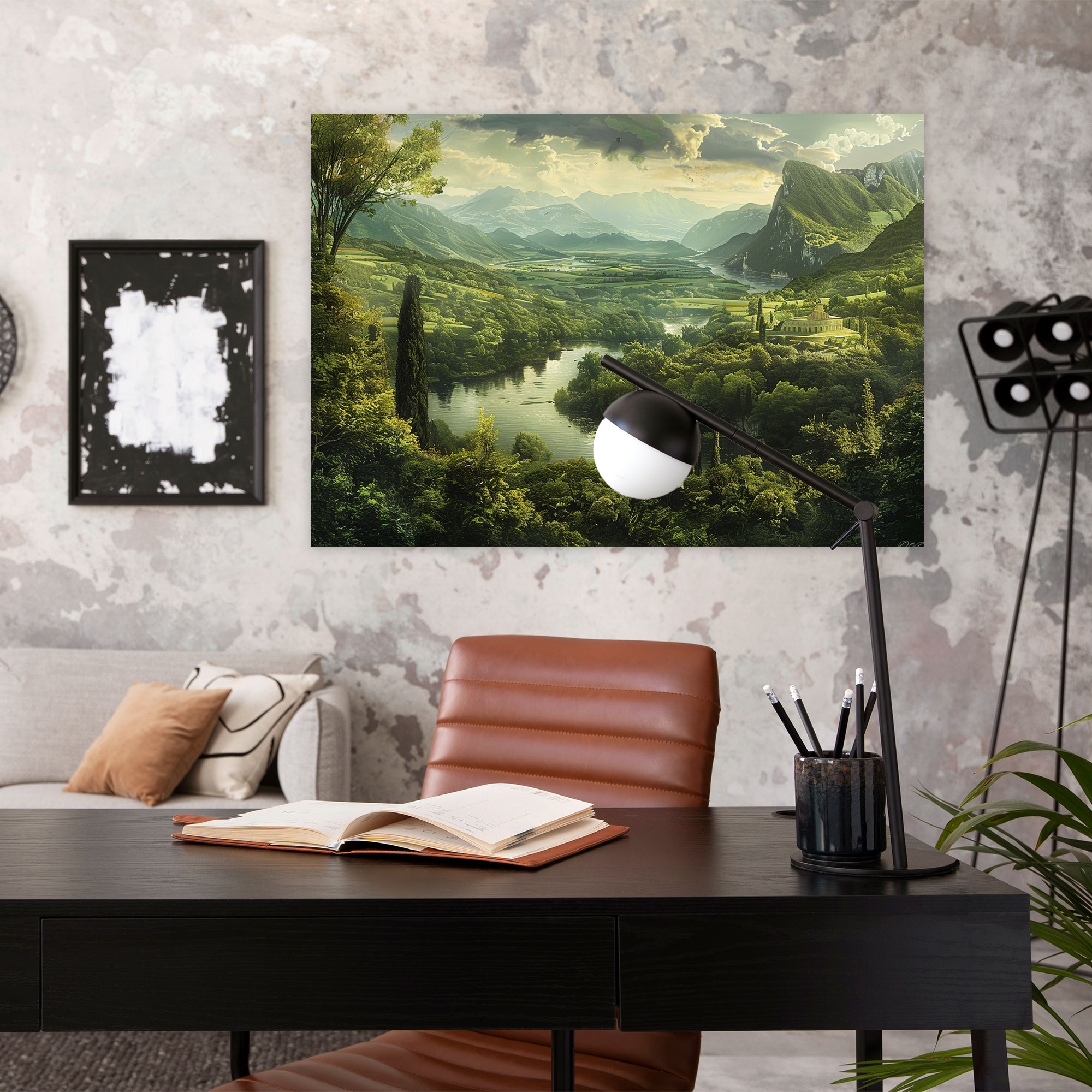 Lush Landscapes Wall Decoration - Leonardo Da Vinci, Leonardo Da Vinci, Canvas, Canvas Wall Art