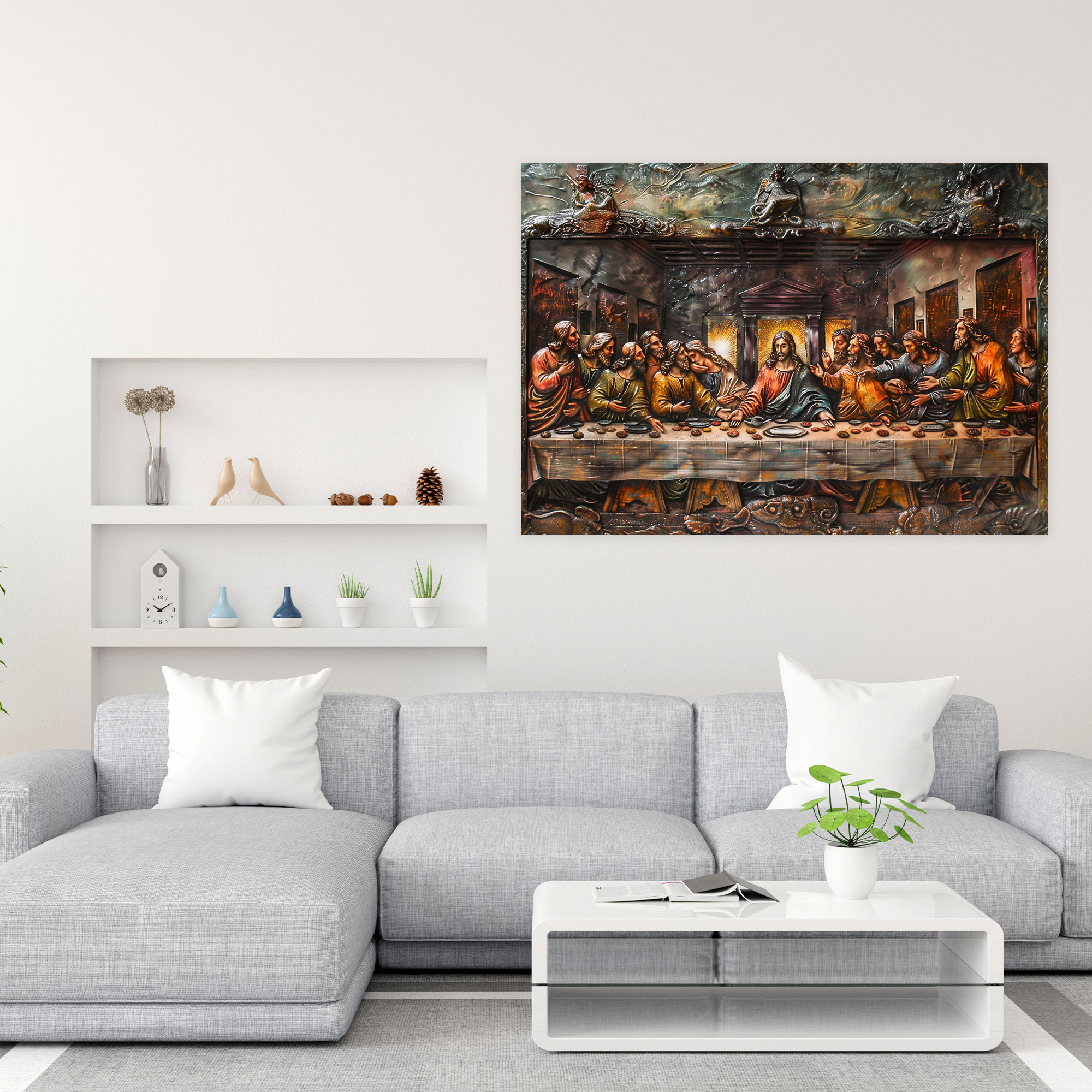 Last Supper Masterpiece Wall Decoration - Leonardo Da Vinci, Canvas Wall Art, Canvas, Home Decoration