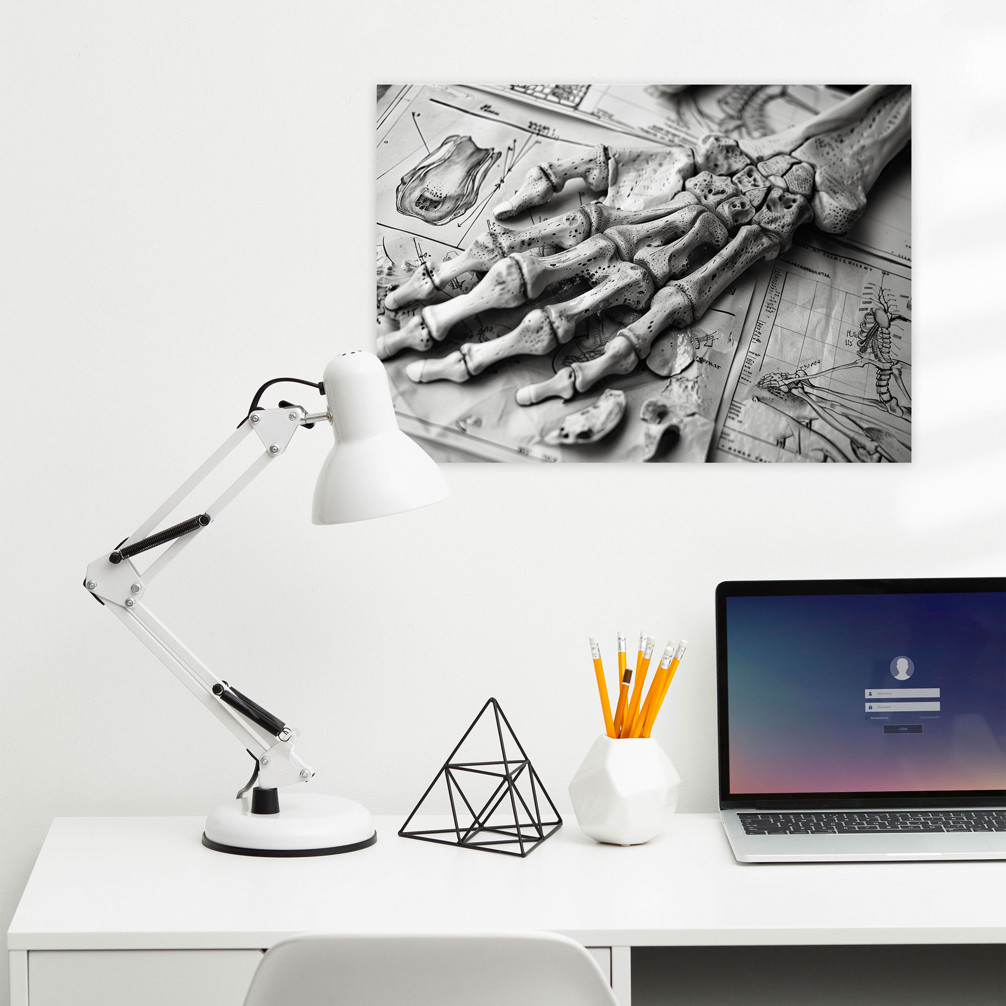 Anatomy Study Wall Art - Leonardo Da Vinci, Home Decoration, Canvas Print, Wall Art
