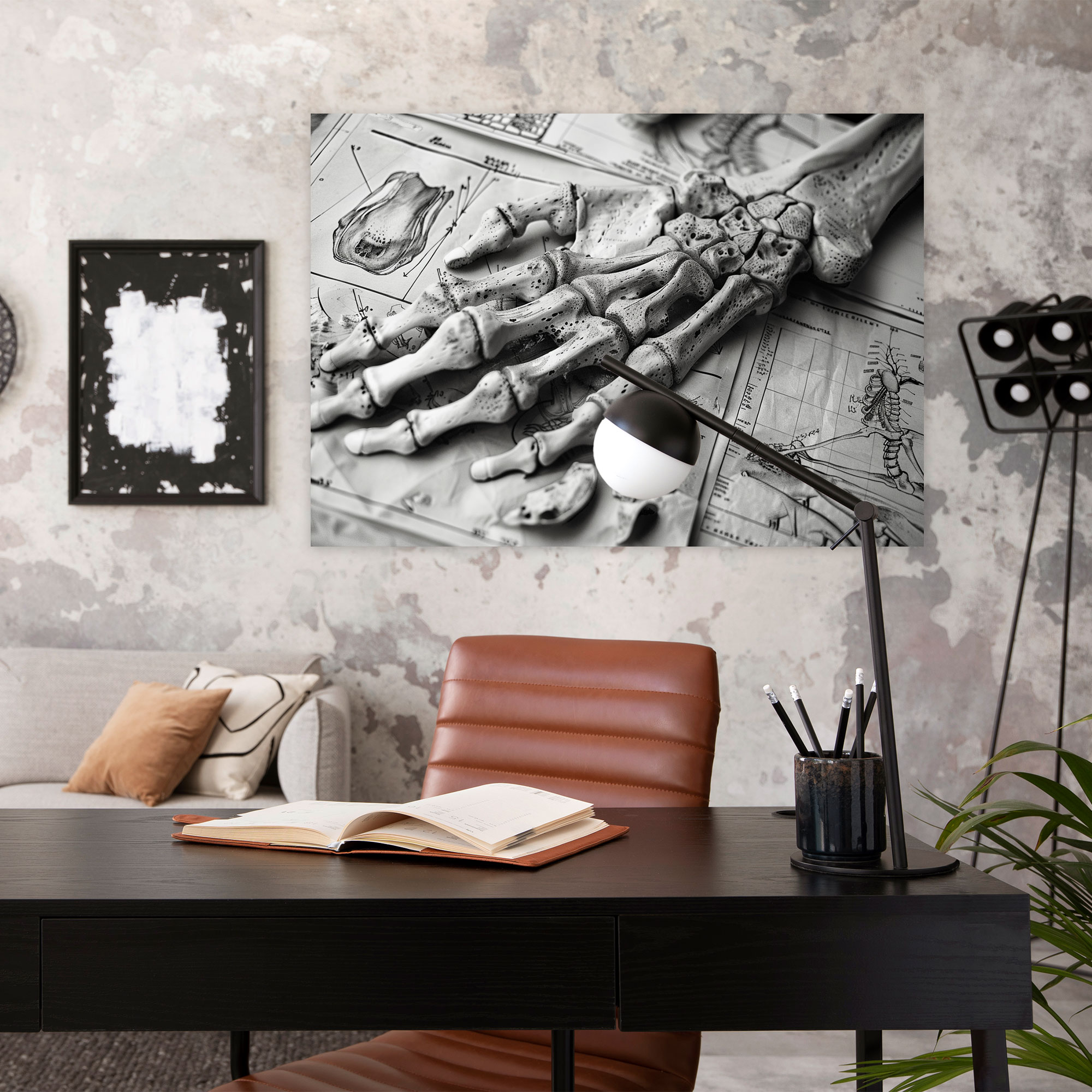 Anatomy Study Wall Art - Leonardo Da Vinci, Home Decoration, Canvas Print, Wall Art