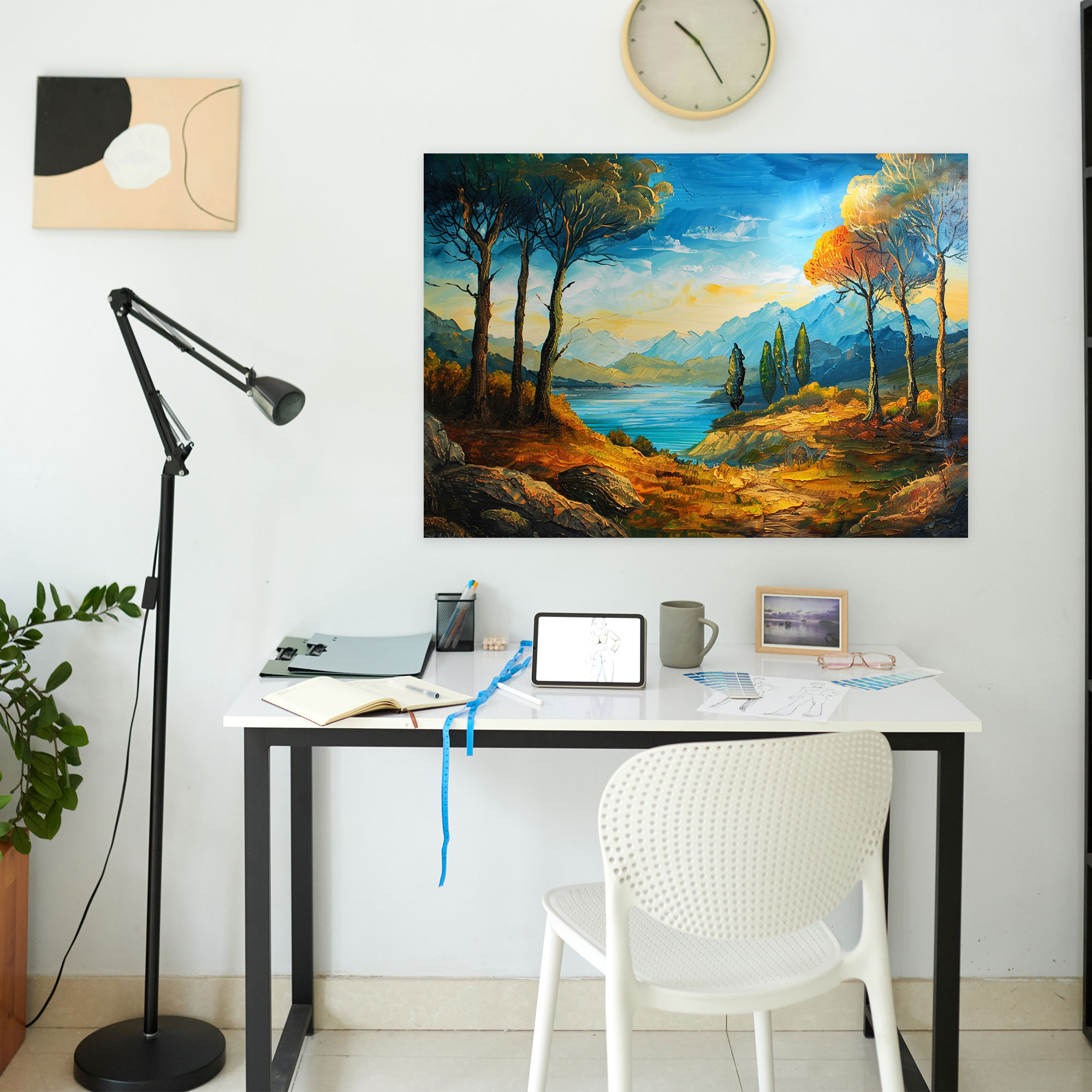 Classic Landscape Canvas Print - Leonardo Da Vinci, Wall Decoration, Leonardo Da Vinci, Wall Art