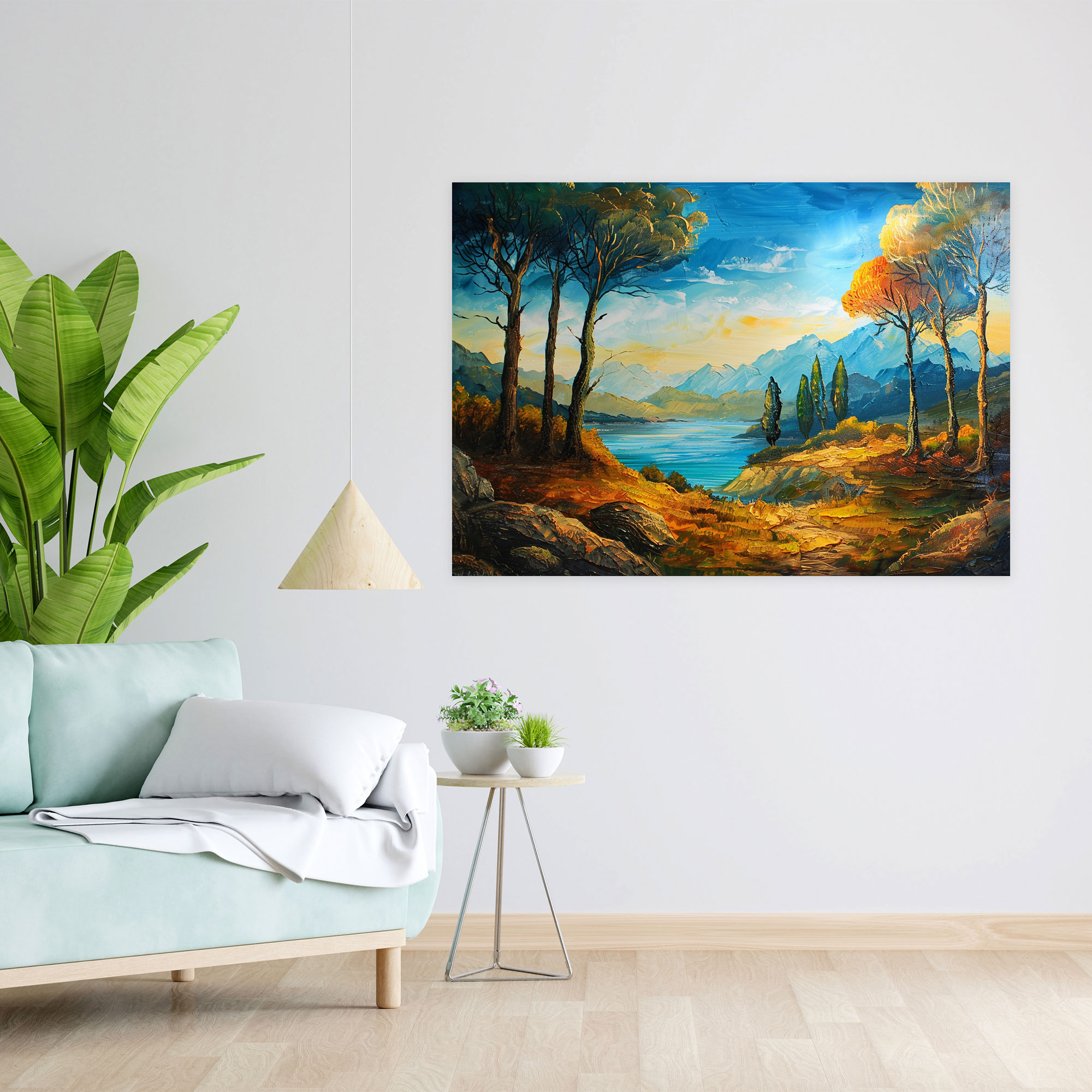 Classic Landscape Canvas Print - Leonardo Da Vinci, Wall Decoration, Leonardo Da Vinci, Wall Art