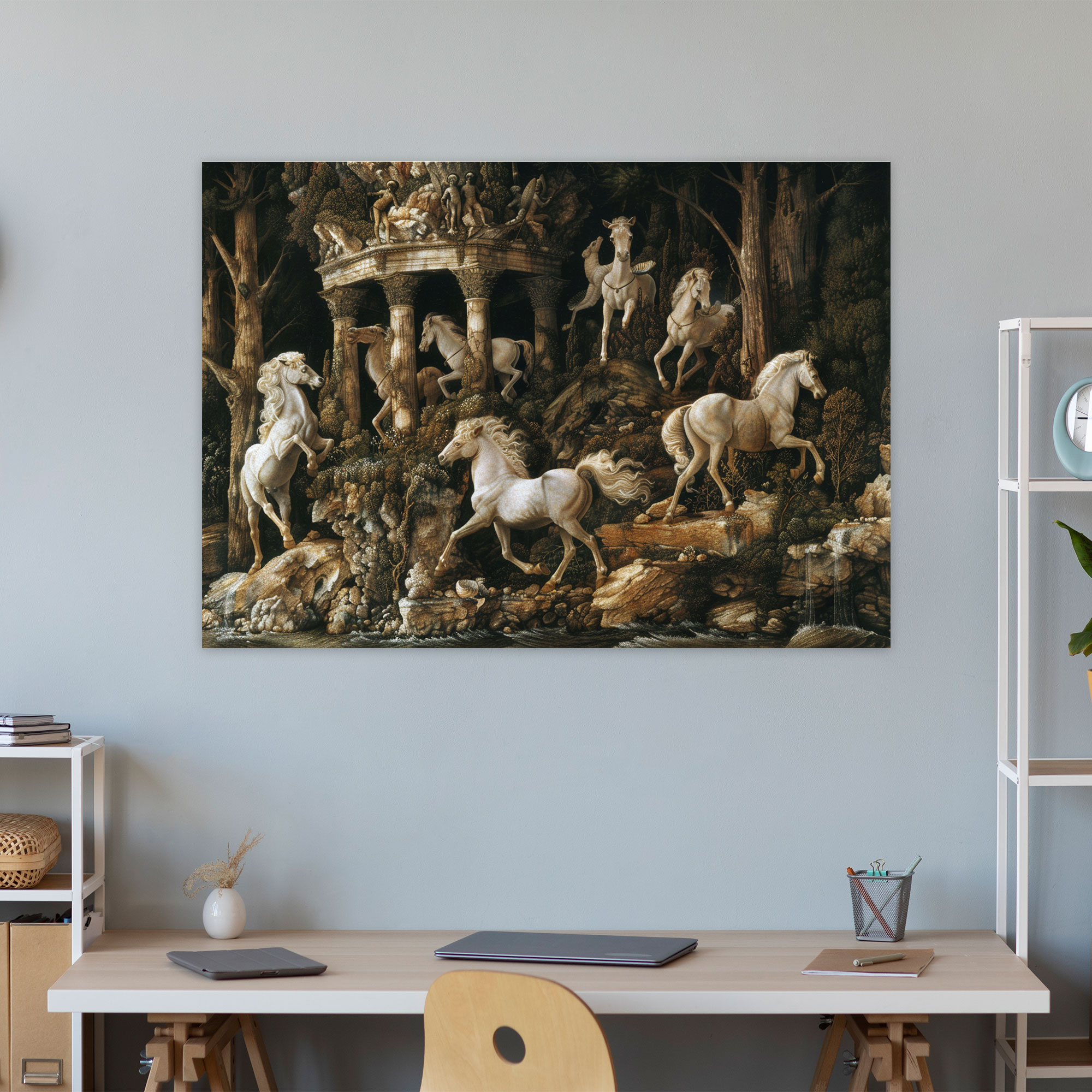 Mythological Scene Wall Decoration - Leonardo Da Vinci, Wall Decoration, Canvas Wall Art, Home Decoration