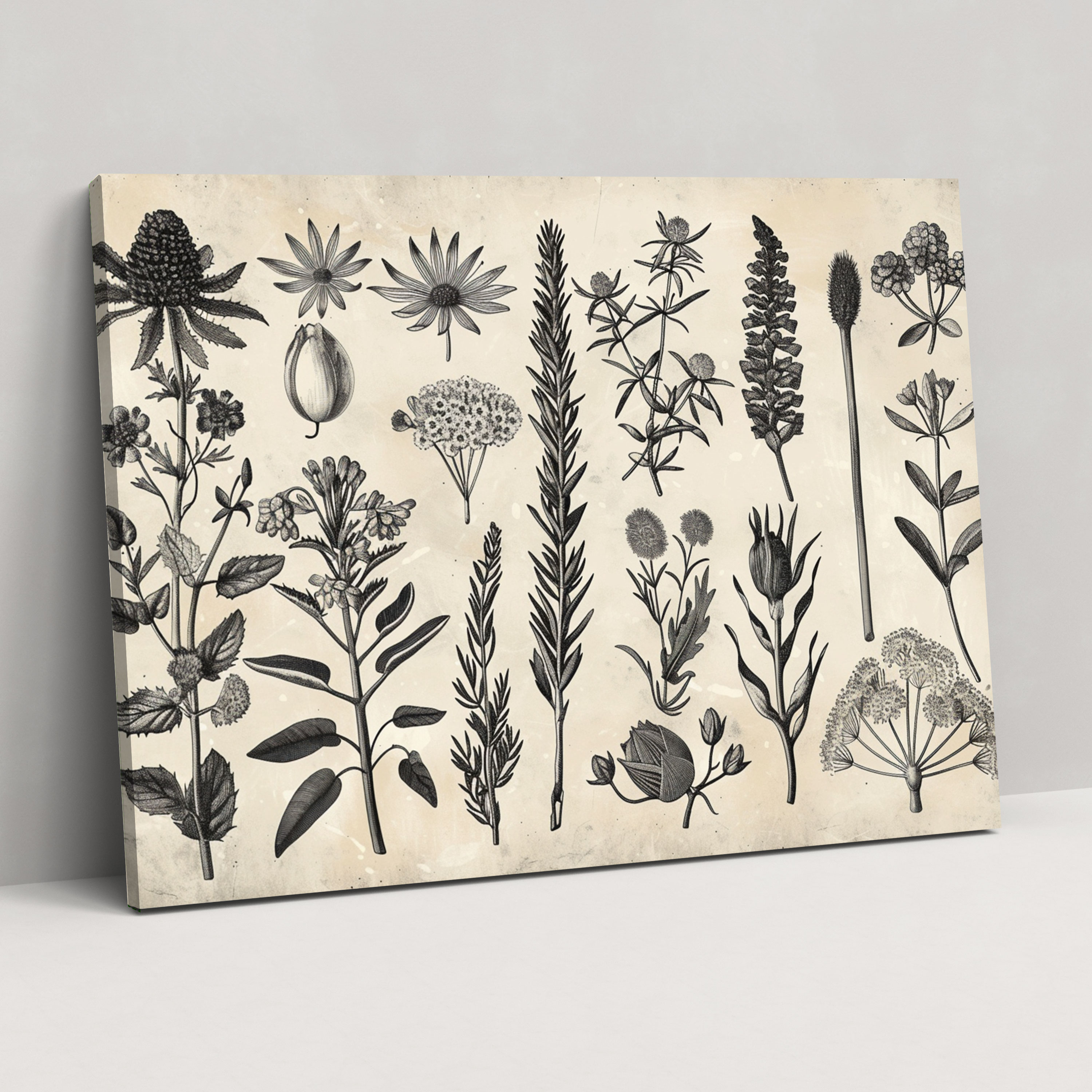 Botanical Illustration Canvas Print - Leonardo Da Vinci, Canvas Print, Wall Decoration, Home Decoration