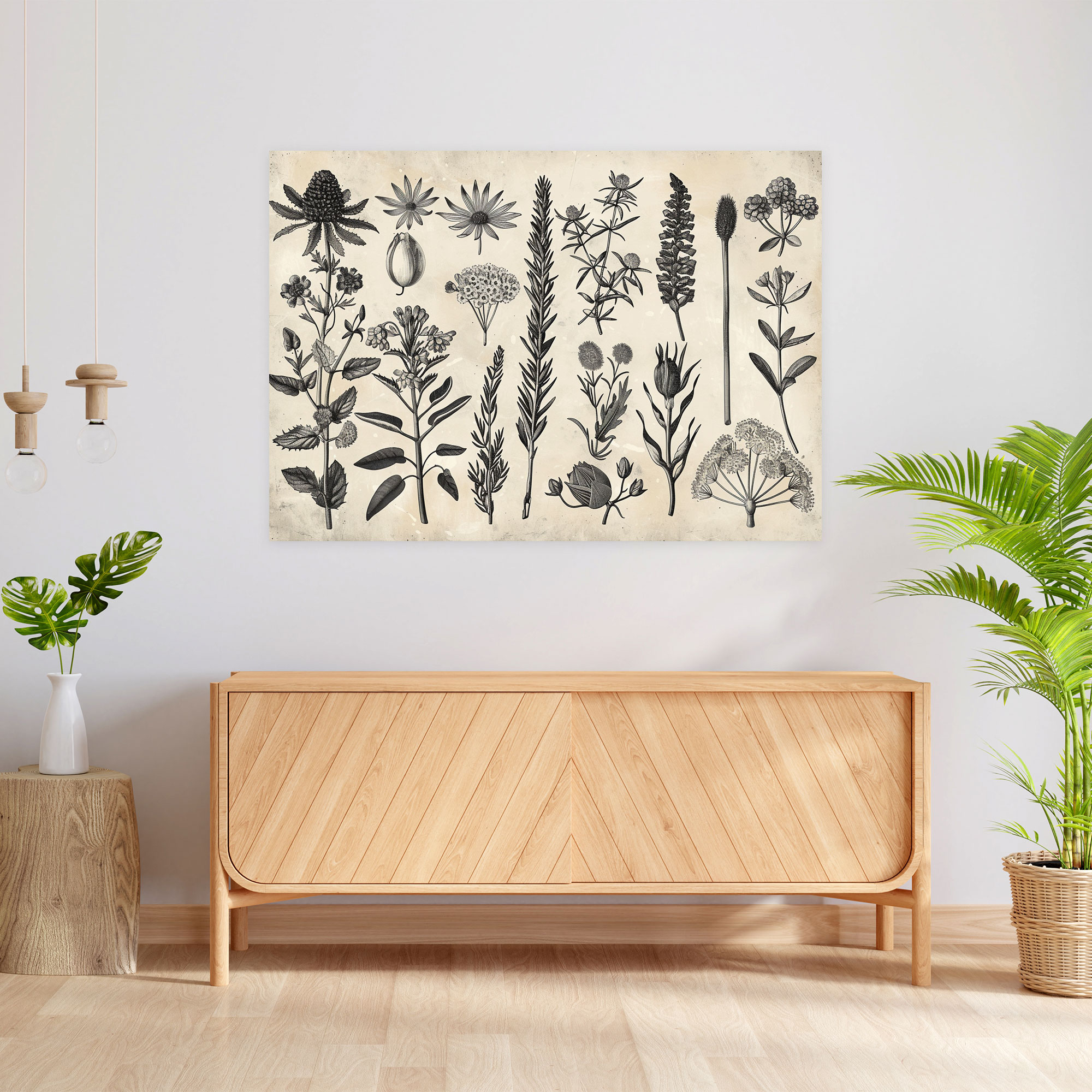 Botanical Illustration Canvas Print - Leonardo Da Vinci, Canvas Print, Wall Decoration, Home Decoration