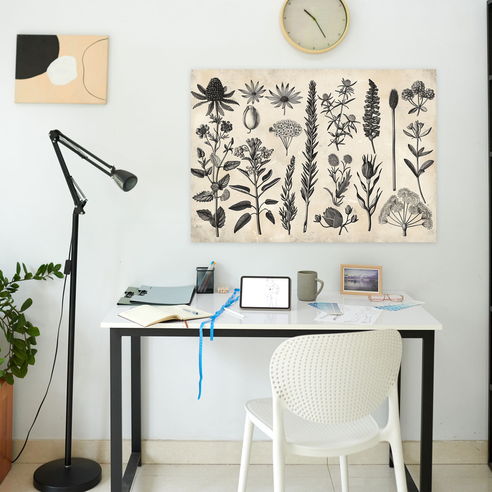 Botanical Illustration Canvas Print - Leonardo Da Vinci, Canvas Print, Wall Decoration, Home Decoration